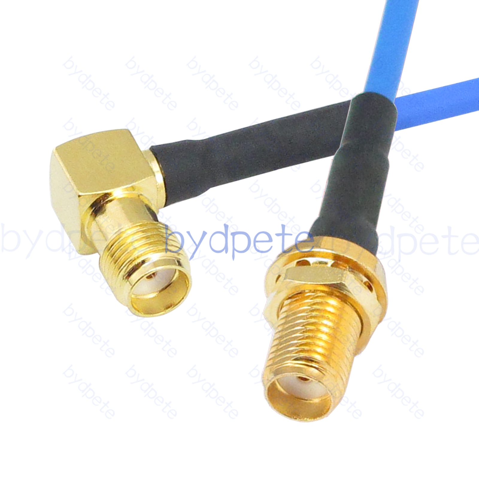 BPC012SMA405BR SMA Female Right Angle 90Degree Jack to SMA Female Jack RG-405 Coaxial Cable SMA Cable RG405B Assembly Coax Semi Rigid Flexible Low Loss Cable