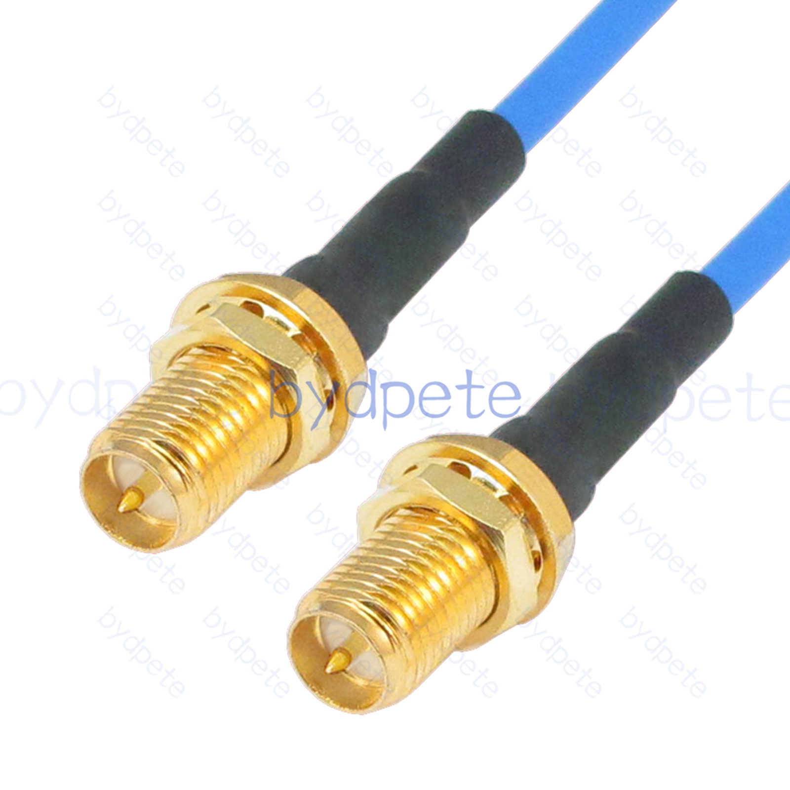 BPC014SMA405B RPSMA Female Jack to RPSMA Female Jack Reverse Polarity RG-405 Coaxial Cable SMA Cable RG405B Assembly Coax Semi Rigid Flexible Low Loss Cable