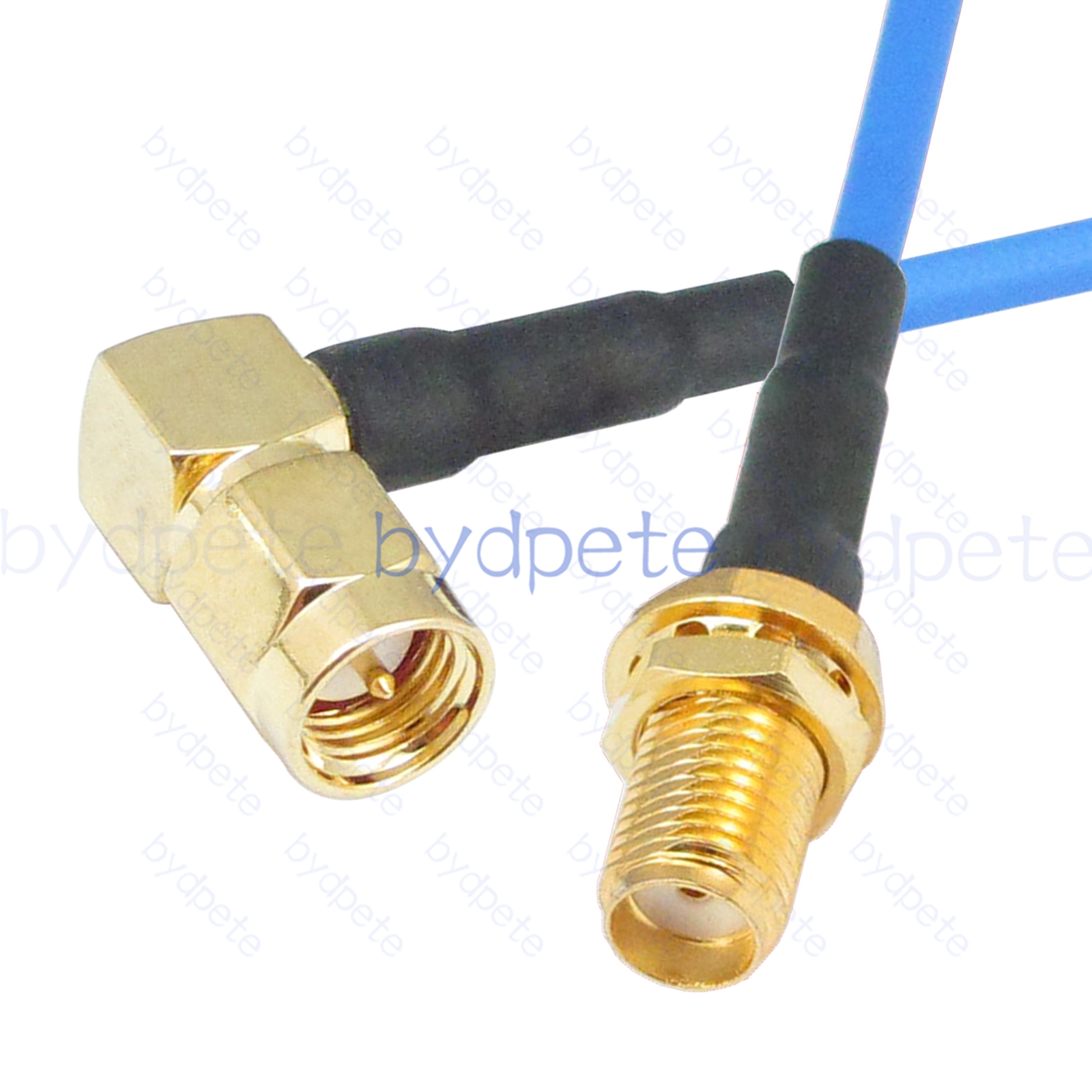 BPC015SMA405BR1 SMA Male Right Angle 90Degree Plug to SMA Female RG-405 Coaxial Cable SMA Cable RG405B Assembly Coax Semi Rigid Flexible Low Loss Cable