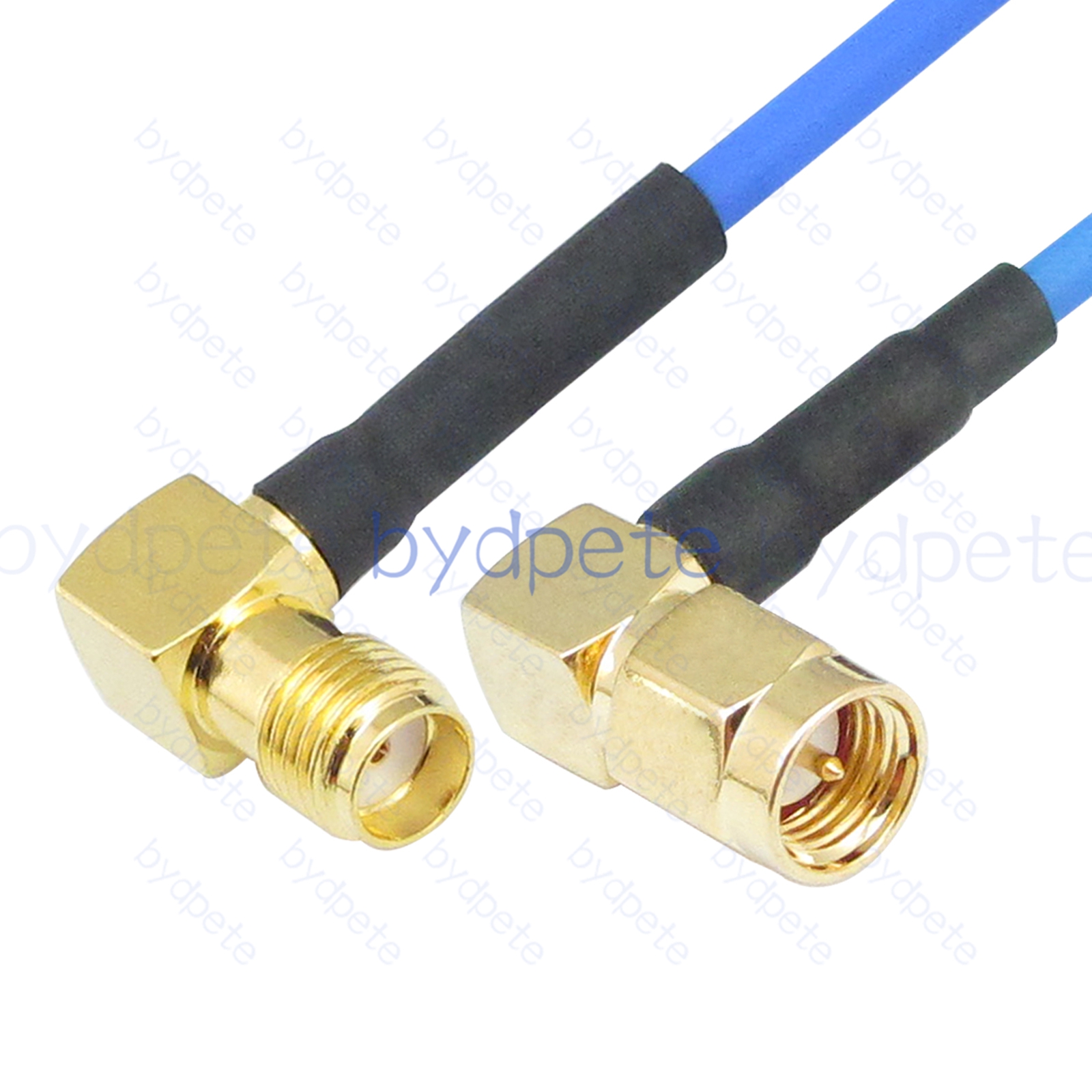 BPC015SMA405BRR SMA Male Right Angle 90Degree Plug to SMA Female Right Angle 90Degree RG-405 Coaxial Cable SMA Cable RG405B Assembly Coax Semi Rigid Flexible Low Loss Cable