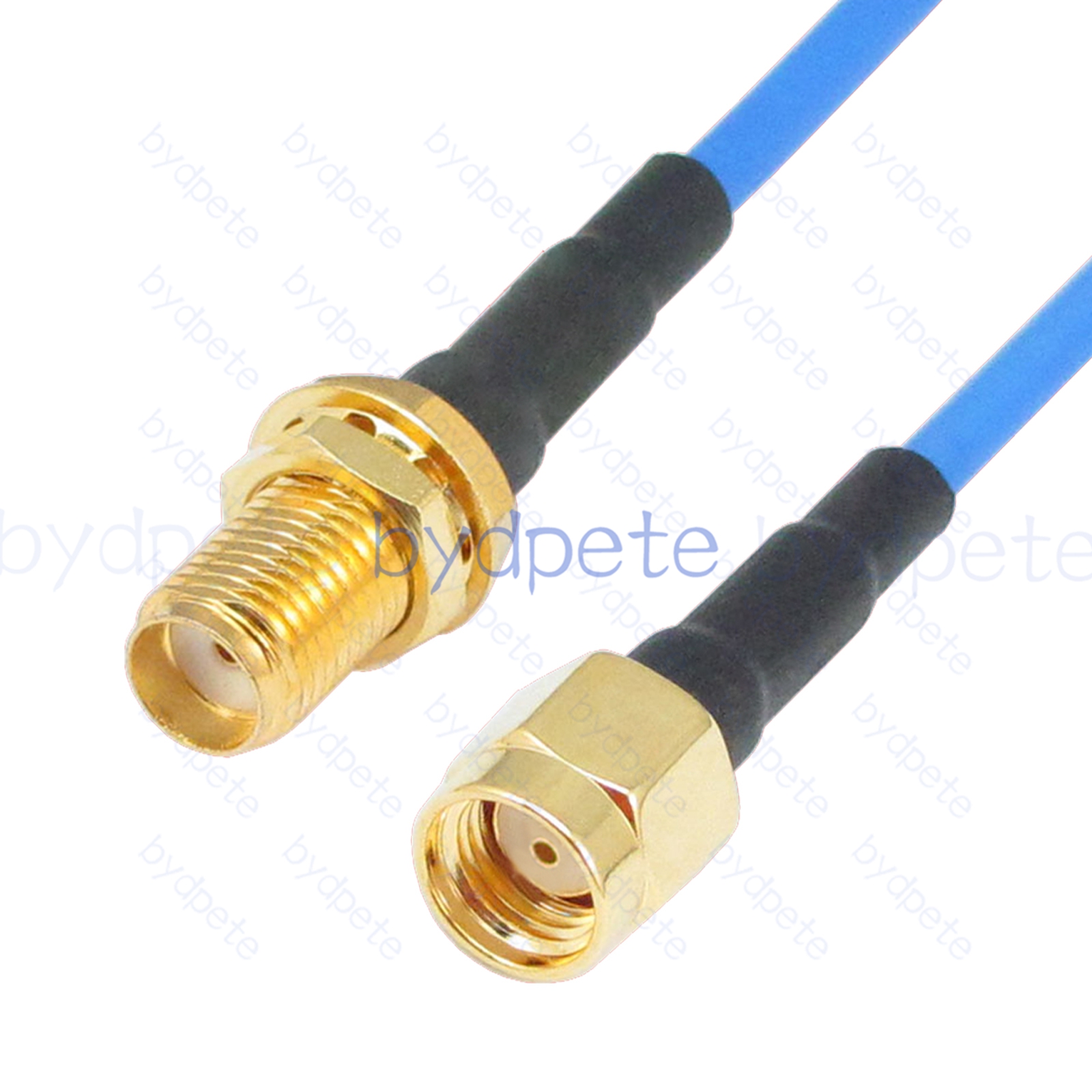 BPC018SMA405B SMA Female to RPSMA Male Reverse Polarity Plug RG-405 Coaxial Cable SMA Cable RG405B Assembly Coax Semi Rigid Flexible Low Loss Cable