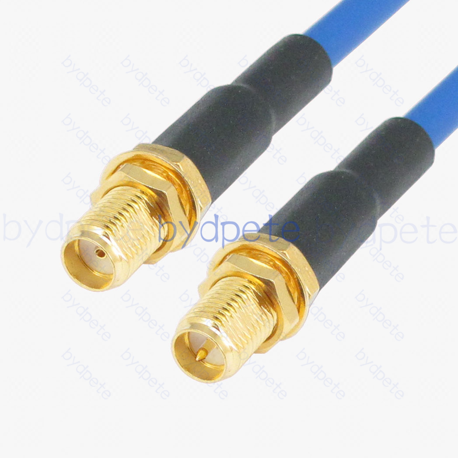 BPC019SMA402B SMA Female Jack to RPSMA Female Reverse Polarity Jack RG-402 Coaxial Cable SMA Cable RG402B Assembly Coax Semi Rigid Flexible Low Loss Cable