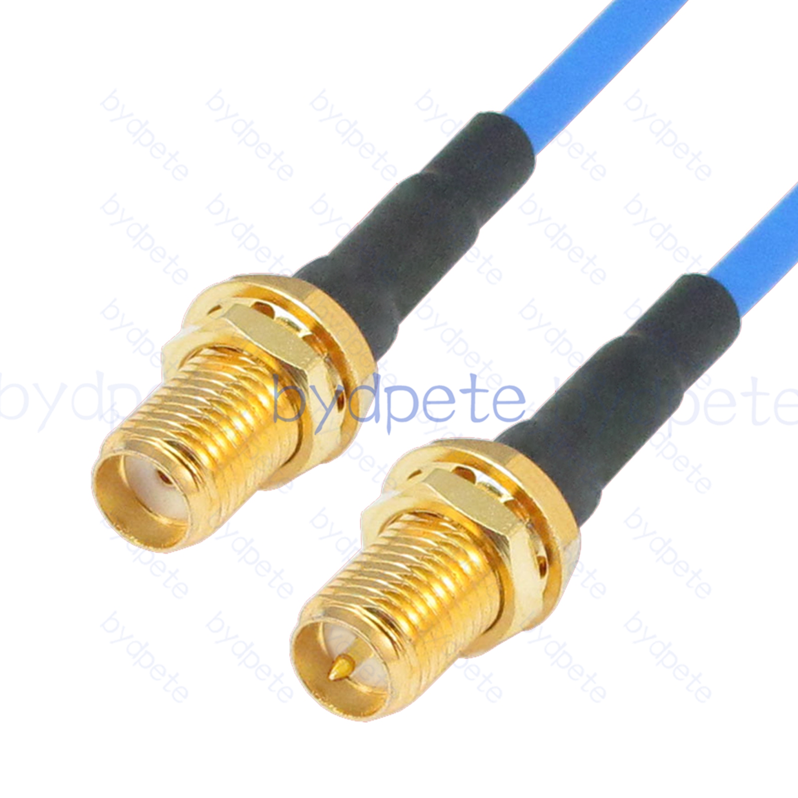 BPC019SMA405B RPSMA Female Reverse Polarity Jack to SMA Female Jack RG-405 Coaxial Cable SMA Cable RG405B Assembly Coax Semi Rigid Flexible Low Loss Cable