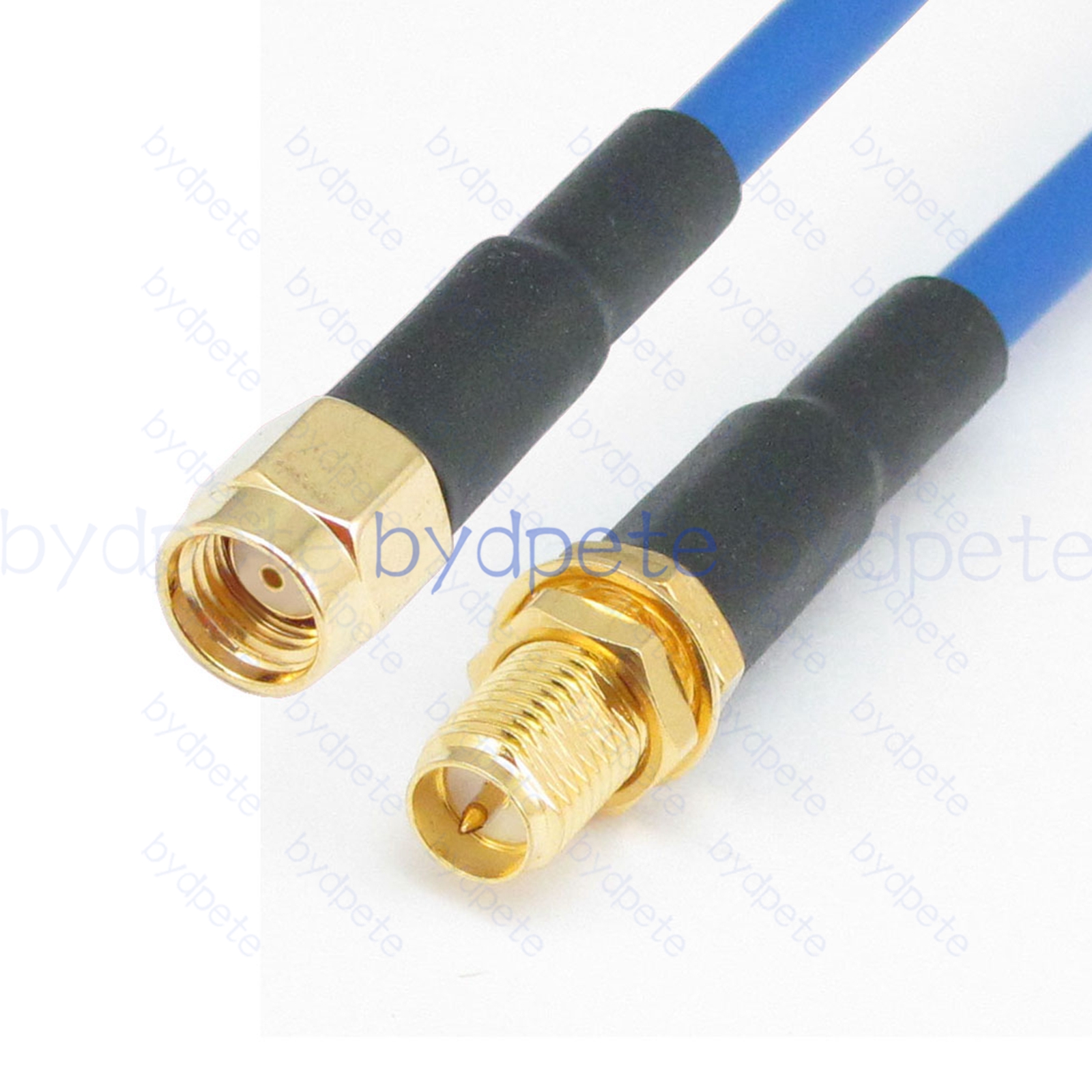 BPC020SMA402B RPSMA Male Plug to RPSMA Female Reverse Polarity RG-402 Coaxial Cable SMA Cable RG402B Assembly Coax Semi Rigid Flexible Low Loss Cable