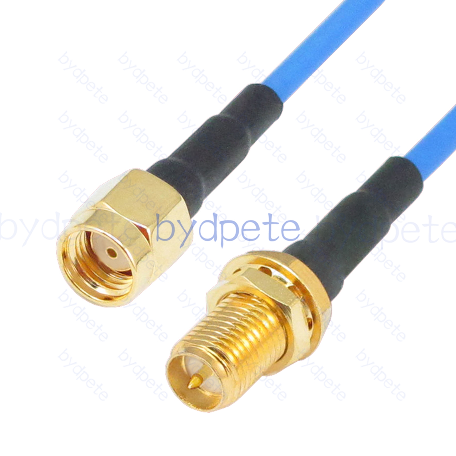 BPC020SMA405B RPSMA Male Plug to RPSMA Female Reverse Polarity RG-405 Coaxial Cable SMA Cable RG405B Assembly Coax Semi Rigid Flexible Low Loss Cable