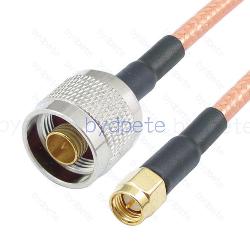 BPC021N142 N-Type Male Plug to SMA Male RG-142 Coaxial Cable N Cable RG142 Assembly Coax Pigtial Jumper