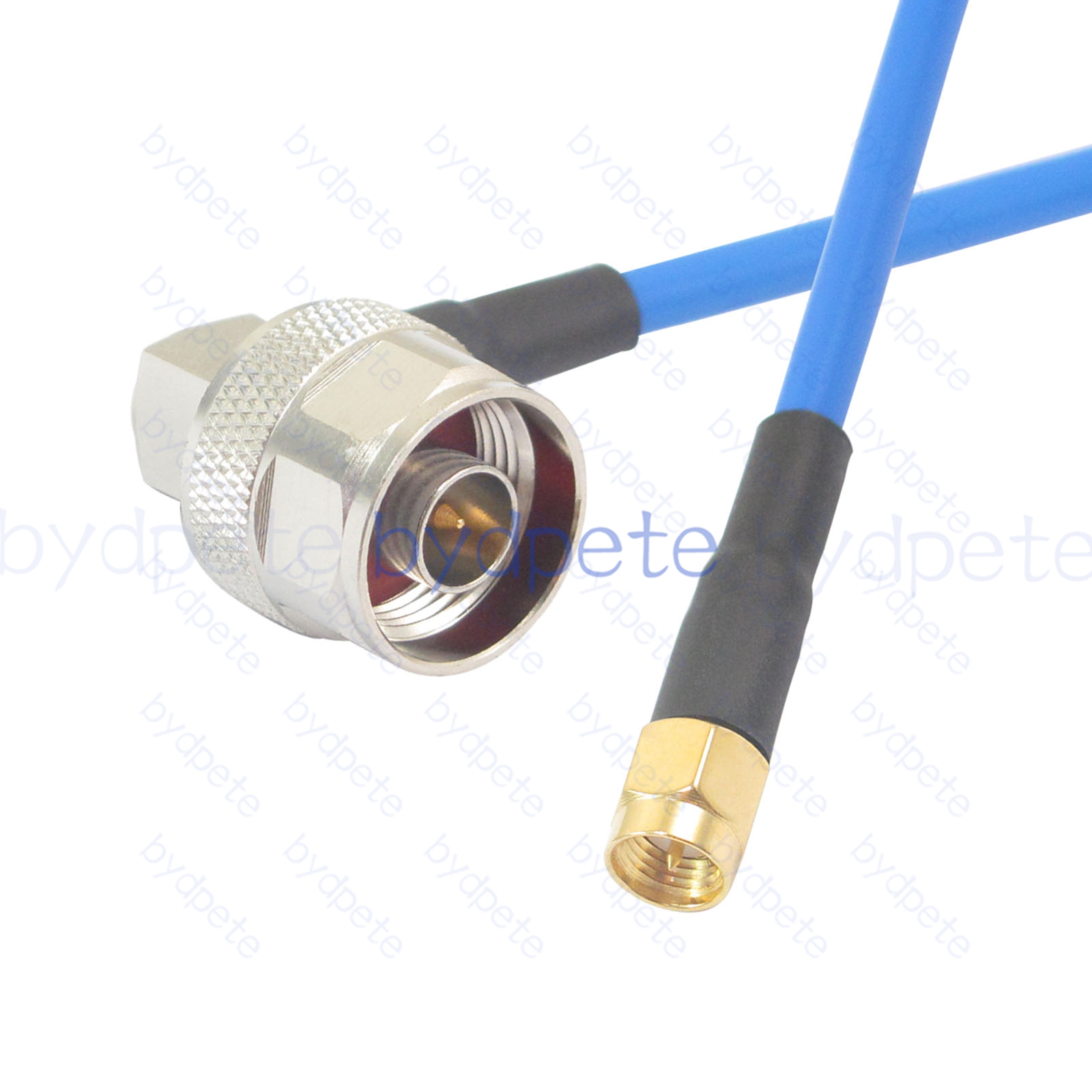 BPC021N402BR1 N Male Right Angle 90Degree Plug to SMA Male RG-402 Coaxial Cable N Cable RG402B Assembly Coax Semi Rigid Flexible Low Loss Cable