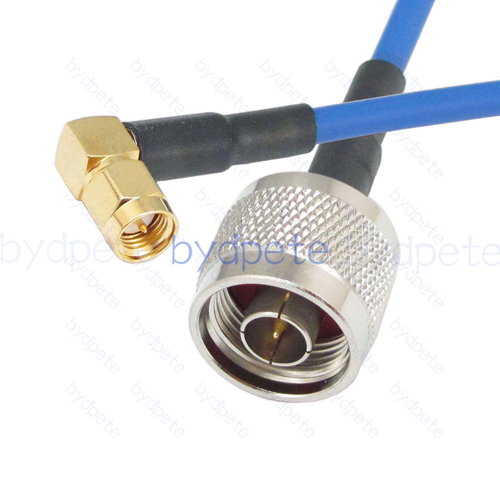 BPC021N402BR2 N Male Plug to SMA Male Right Angle 90Degree RG-402 Coaxial Cable N Cable RG402B Assembly Coax Semi Rigid Flexible Low Loss Cable