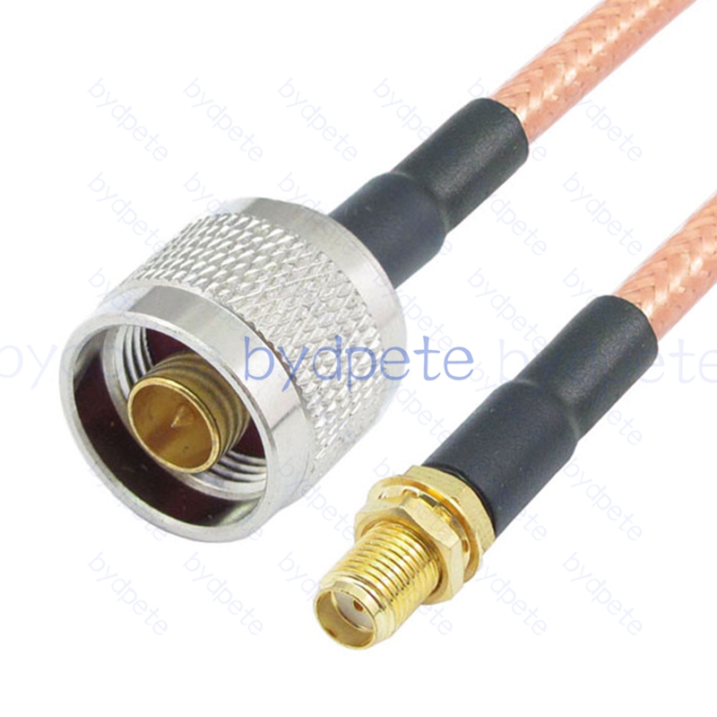 BPC022N142 N-Type Male Plug to SMA Female Jack RG-142 Coaxial Cable N Cable RG142 Assembly Coax Pigtial Jumper