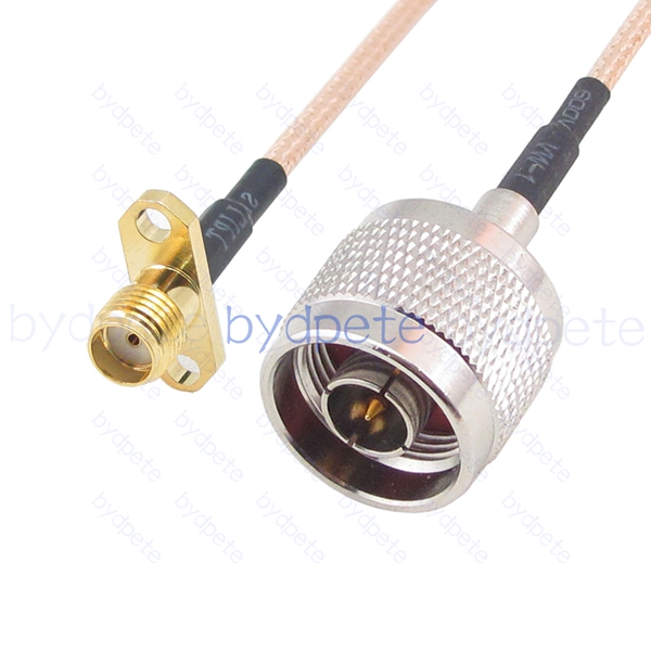 BPC022N316H2 N-Type Male Plug to SMA Female 2holes panel Jack RG-316 Coaxial Cable N-Type Cable RG316 Assembly Coax Pigtial Jumper