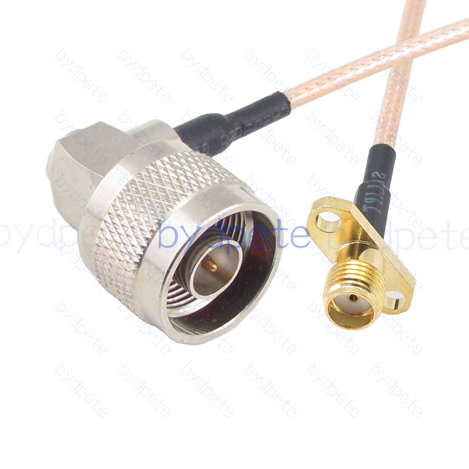 BPC022N316R1H2 N-Type Male Right Angle 90Degree Plug to SMA Female 2holes panel Jack RG-316 Coaxial Cable N-Type Cable RG316 Assembly Coax Pigtial Jumper