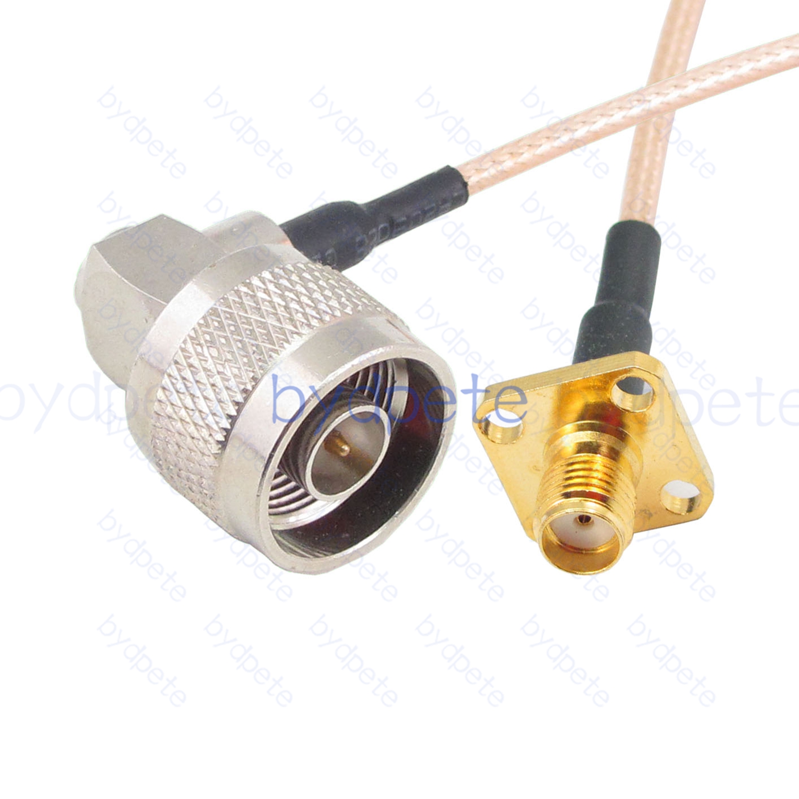 BPC022N316R1H4 N-Type Male Right Angle 90Degree Plug to SMA Female 4holes panel Jack RG-316 Coaxial Cable N-Type Cable RG316 Assembly Coax Pigtial Jumper