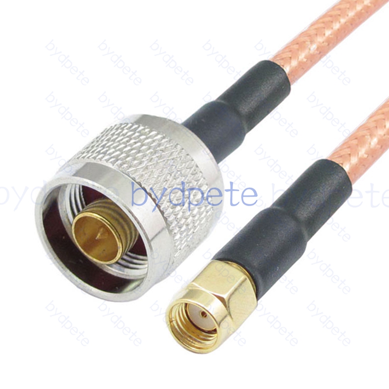 BPC023N142 N-Type Male Plug to RPSMA Male Reverse Polarity RG-142 Coaxial Cable N Cable RG142 Assembly Coax Pigtial Jumper