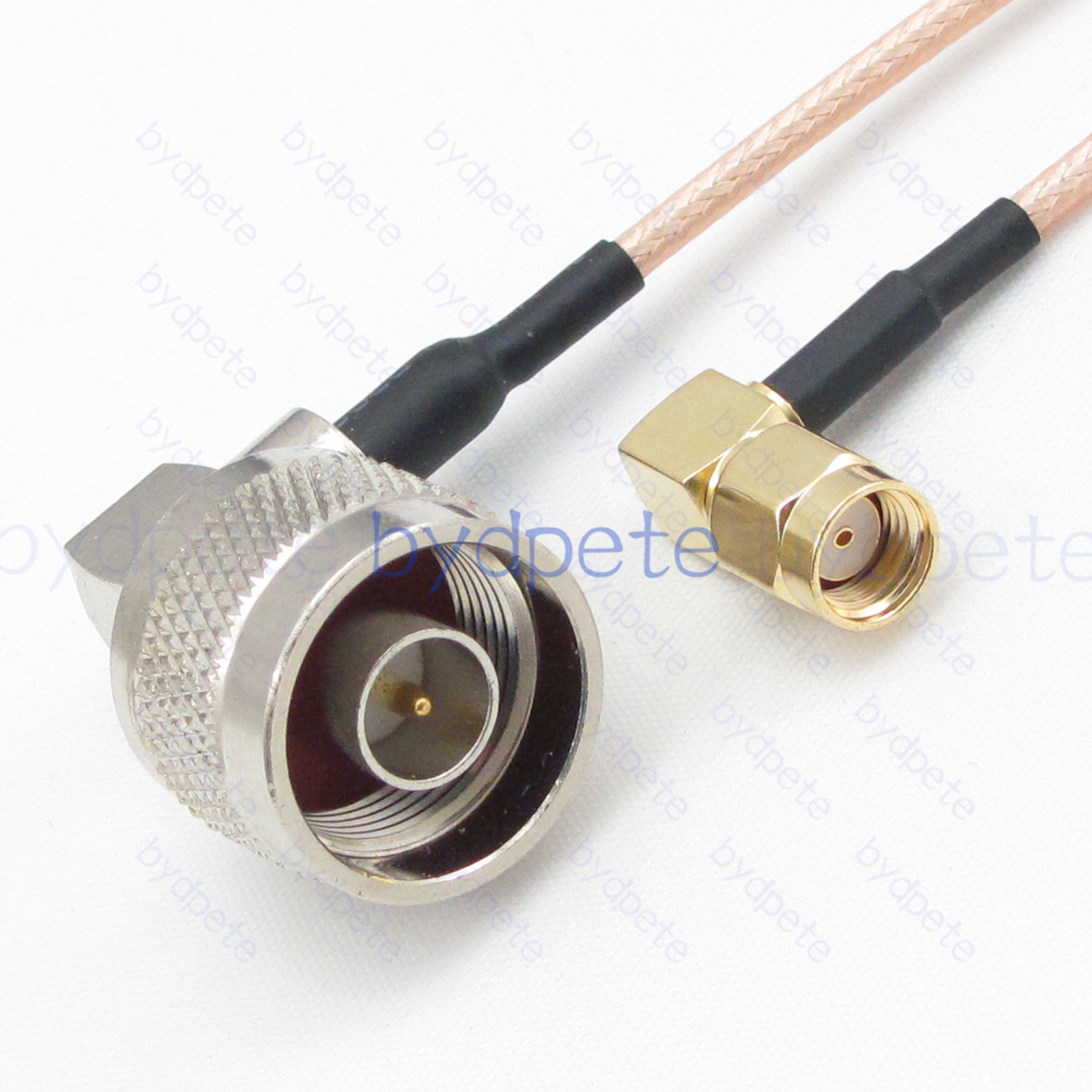 BPC023N316RR N-Type Male Right Angle 90Degree Plug to RPSMA Male Right Angle 90Degree Reverse Polarity Plug RG-316 Coaxial Cable N-Type Cable RG316 Assembly Coax Pigtial Jumper