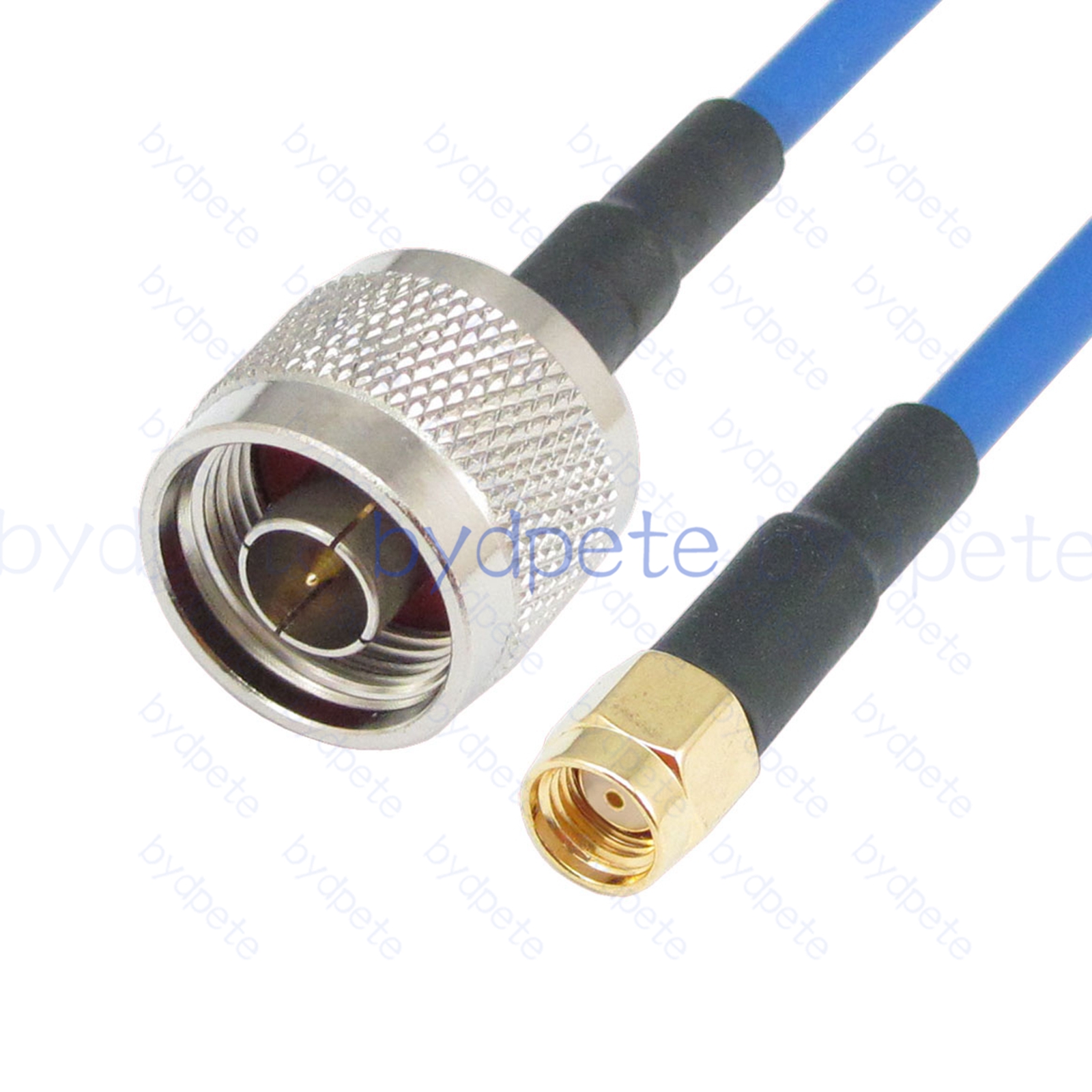 BPC023N402B N Male Plug to RPSMA Male Reverse Polarity RG-402 Coaxial Cable N Cable RG402B Assembly Coax Semi Rigid Flexible Low Loss Cable