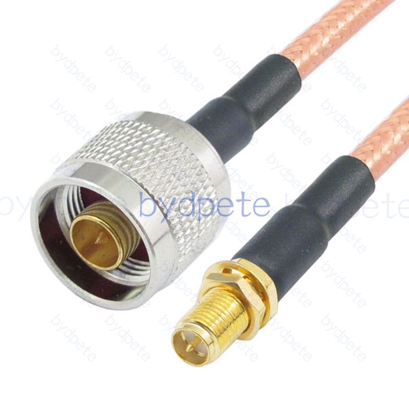 BPC024N142 N-Type Male Plug to RPSMA Female Reverse Polarity Jack RG-142 Coaxial Cable N Cable RG142 Assembly Coax Pigtial Jumper