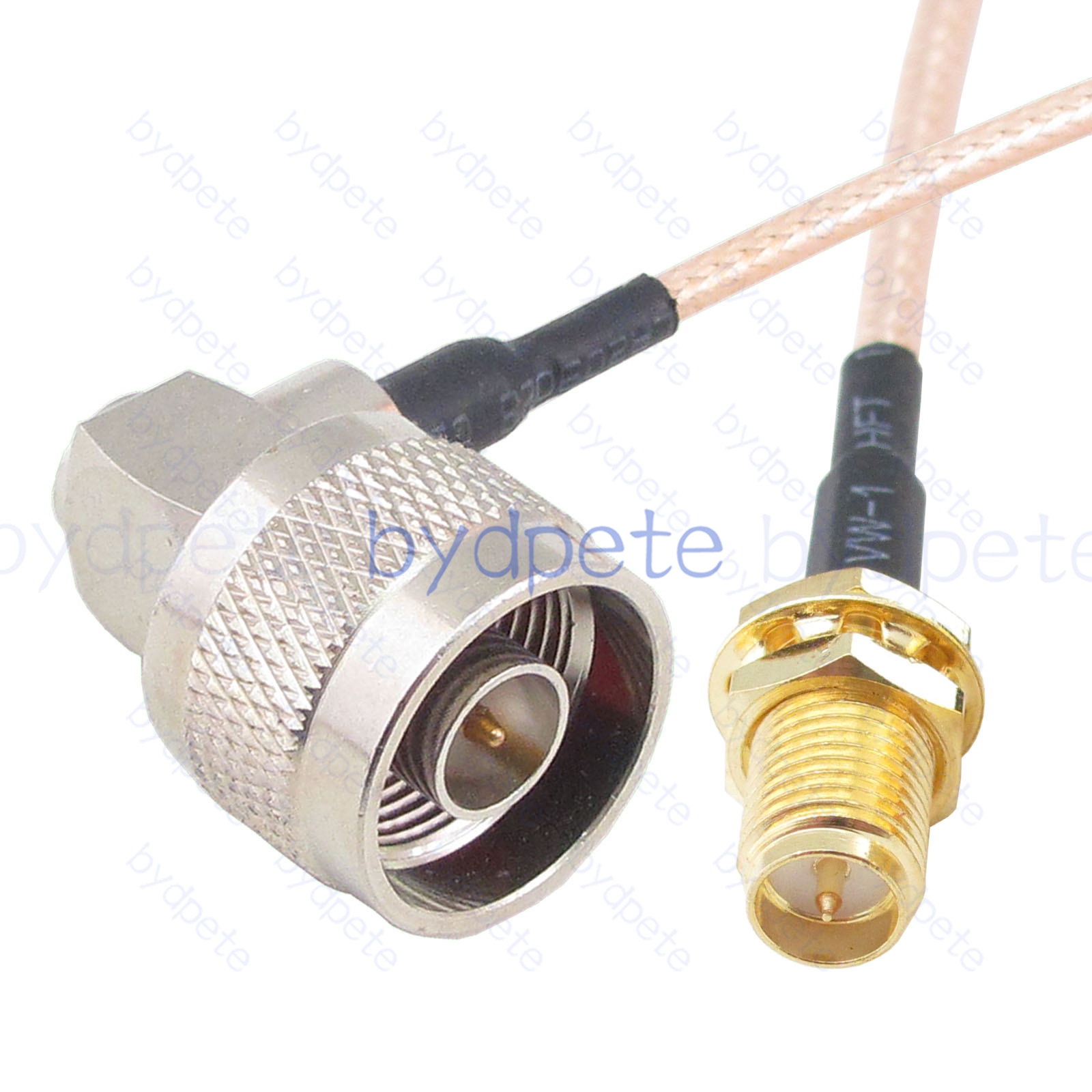 BPC024N316R1 N-Type Male Right Angle 90Degree Plug to RPSMA Female Reverse Polarity Jack RG-316 Coaxial Cable N-Type Cable RG316 Assembly Coax Pigtial Jumper