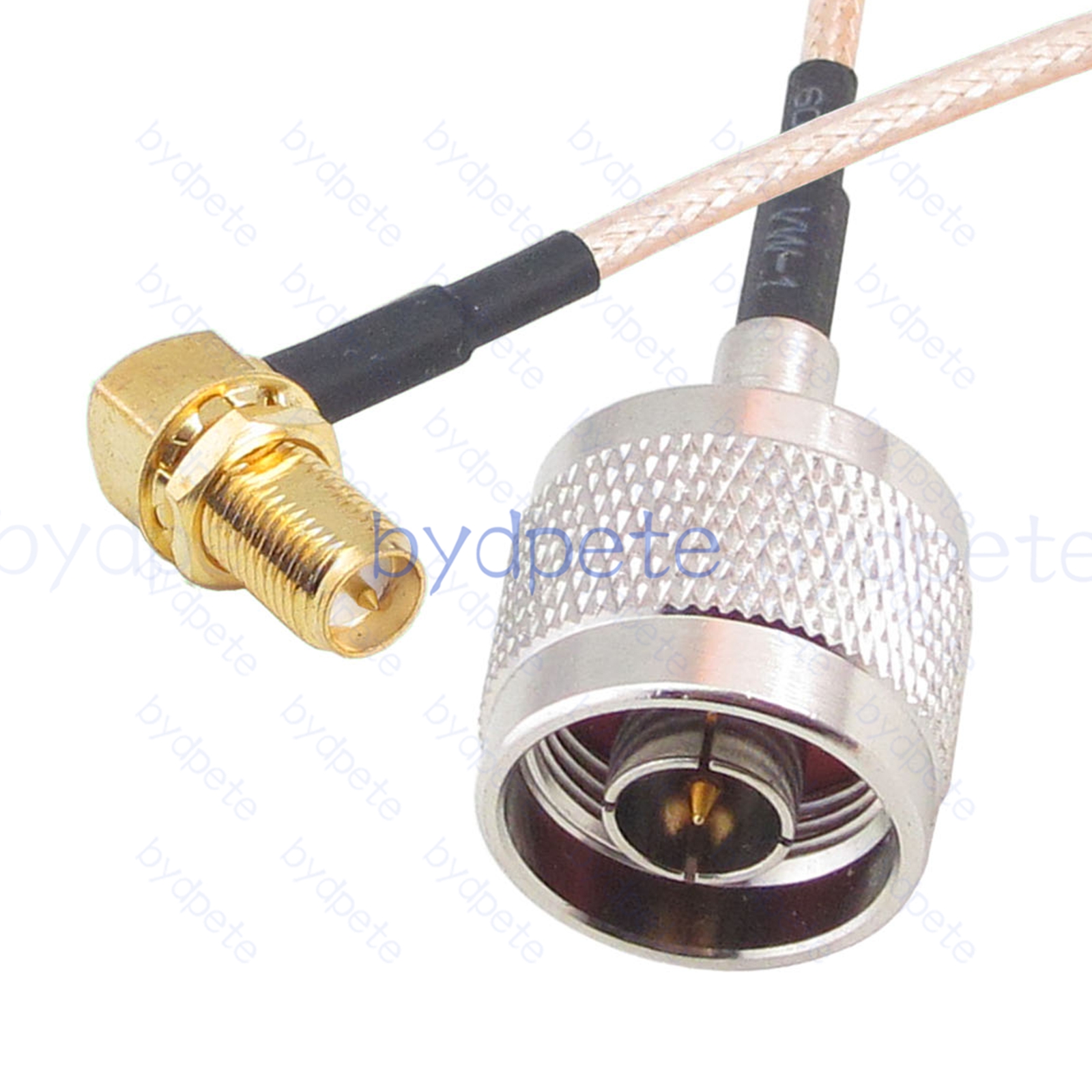 BPC024N316R2 N-Type Male Plug to RPSMA Female Right Angle 90Degree Reverse Polarity Jack RG-316 Coaxial Cable N-Type Cable RG316 Assembly Coax Pigtial Jumper