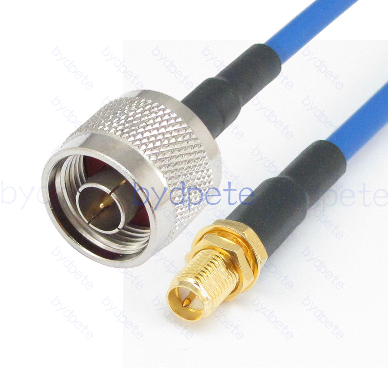 BPC024N402B N Male Plug to RPSMA Female Reverse Polarity RG-402 Coaxial Cable N Cable RG402B Assembly Coax Semi Rigid Flexible Low Loss Cable