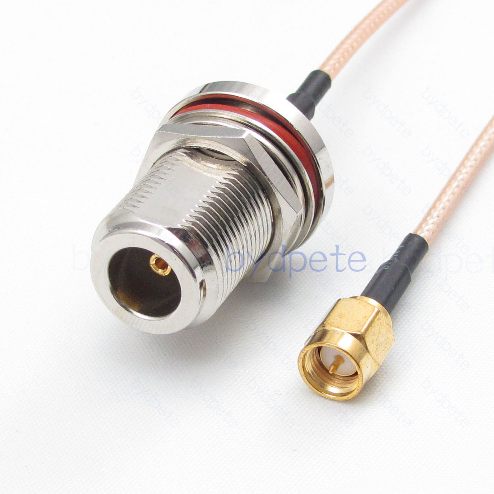 BPC025N316W1 N-Type Female Bulkhead Waterproof Jack to SMA Male RG-316 Coaxial Cable N-Type Cable RG316 Assembly Coax Pigtial Jumper