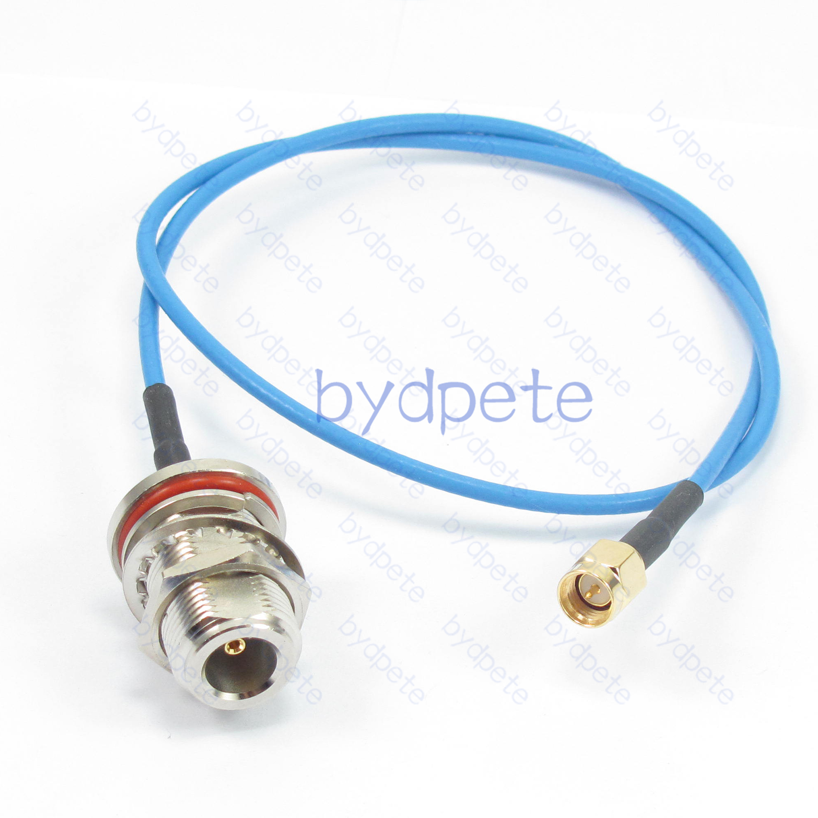 BPC025NSS405B N Female Bulkhead Waterproof Jack to SMA Male Plug SS405 Coaxial Cable N Cable SS405B Assembly Coax Semi Rigid Flexible Low Loss Cable