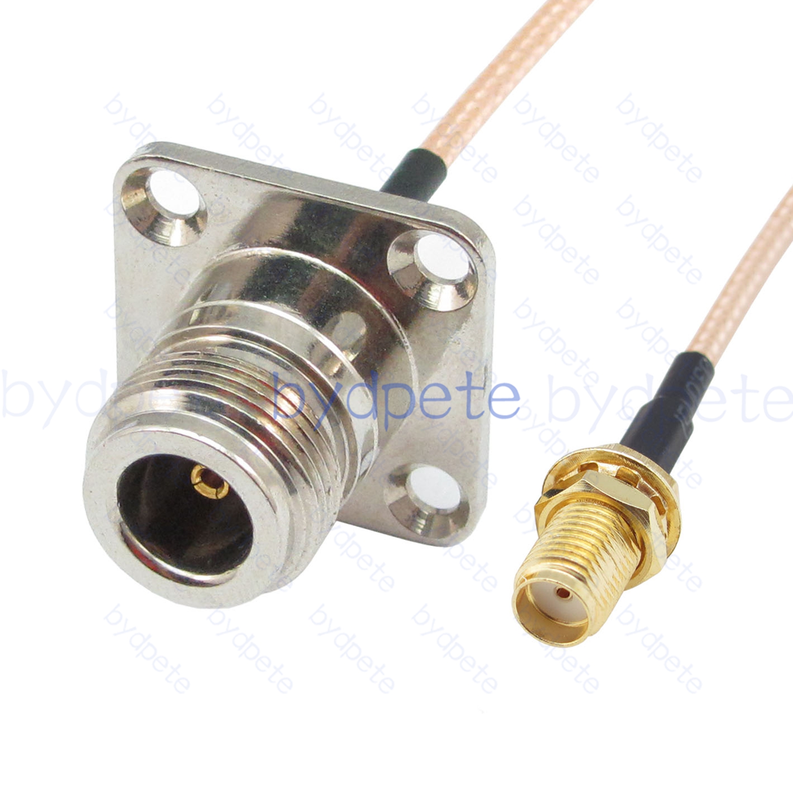 BPC026N316H41 N-Type Female 4holes panel jack to SMA Female Jack RG-316 Coaxial Cable N-Type Cable RG316 Assembly Coax Pigtial Jumper