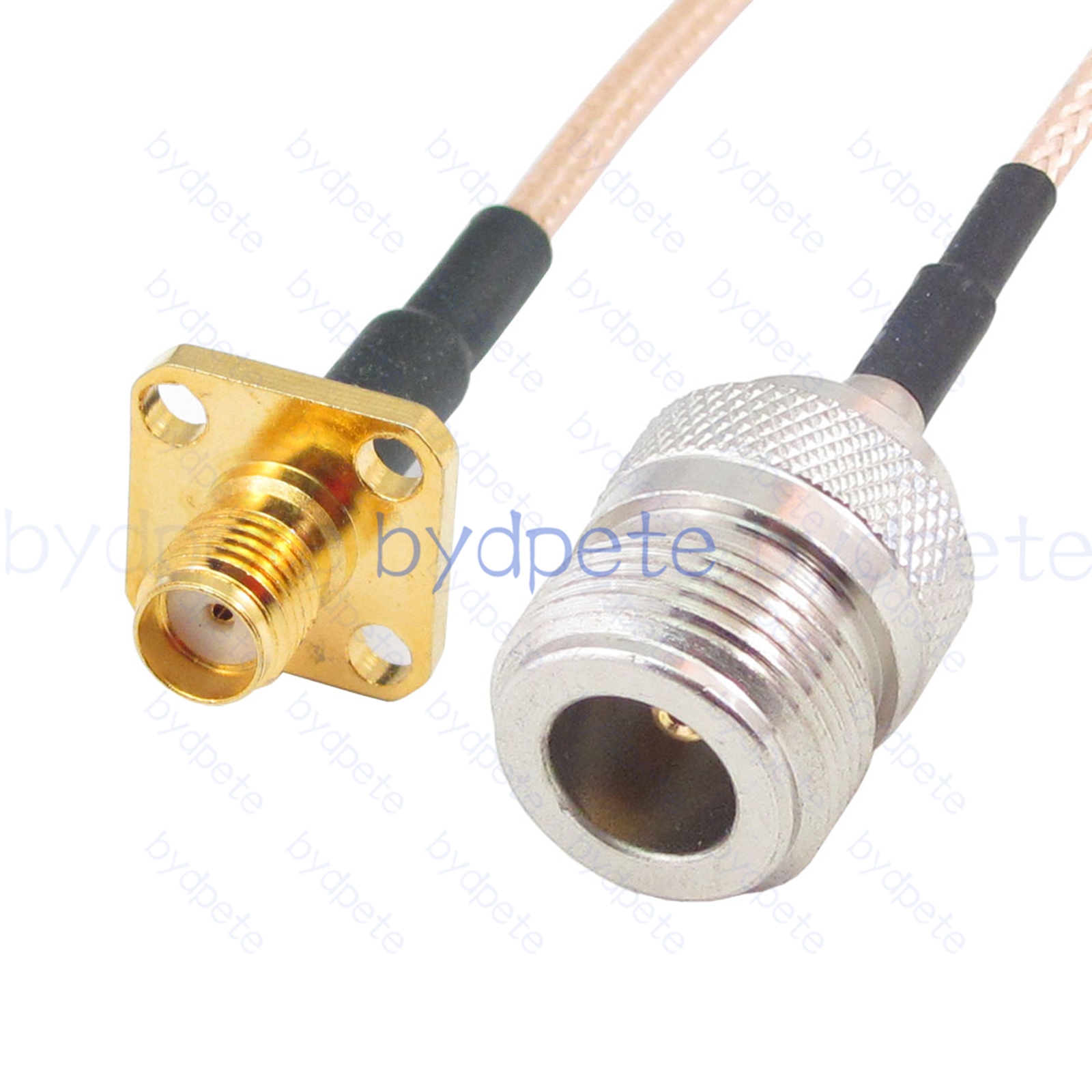 BPC026N316H42 N-Type Female jack to SMA Female 4holes panel Jack RG-316 Coaxial Cable N-Type Cable RG316 Assembly Coax Pigtial Jumper