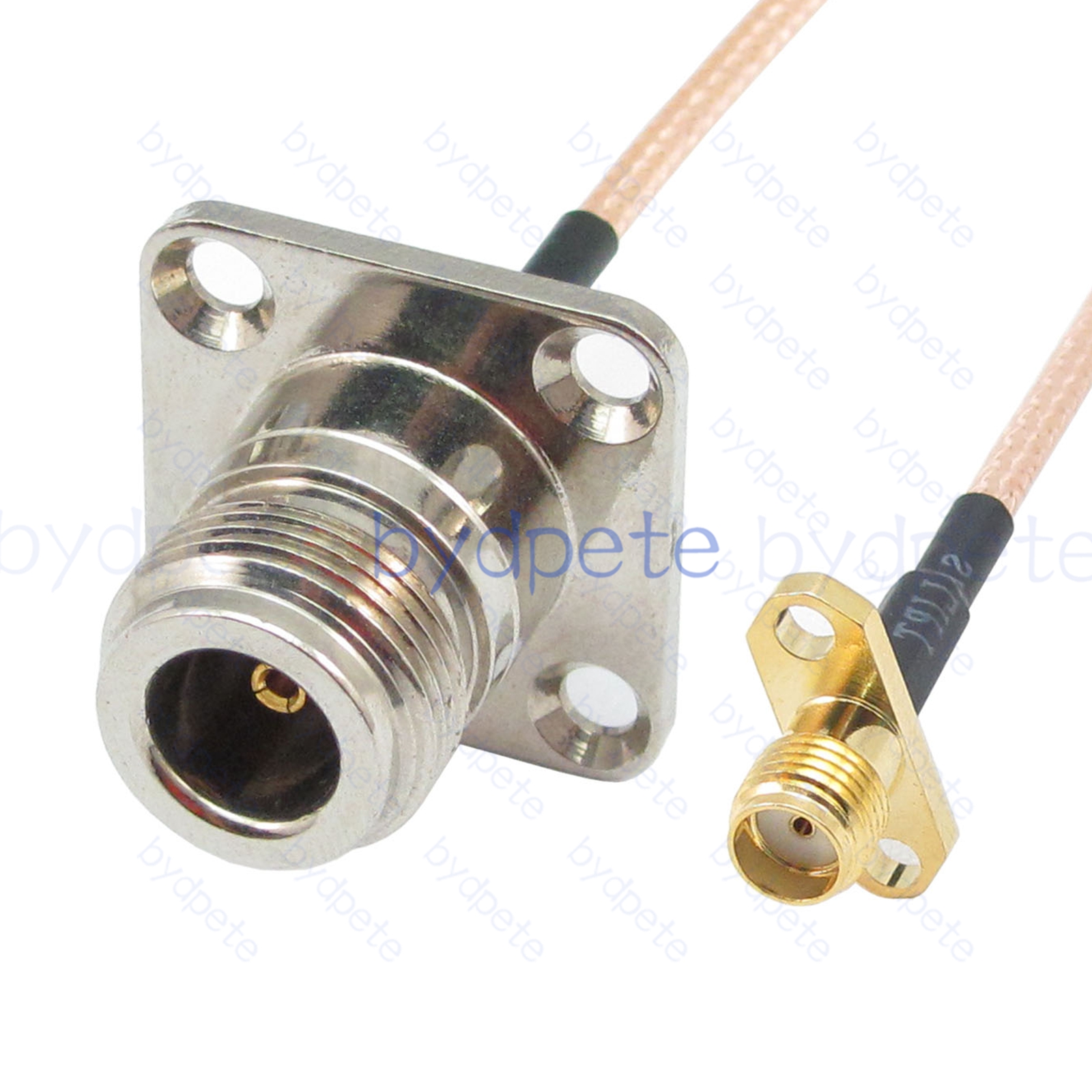 BPC026N316H4H2 N-Type Female 4holes panel jack to SMA Female 2holes panel Jack RG-316 Coaxial Cable N-Type Cable RG316 Assembly Coax Pigtial Jumper