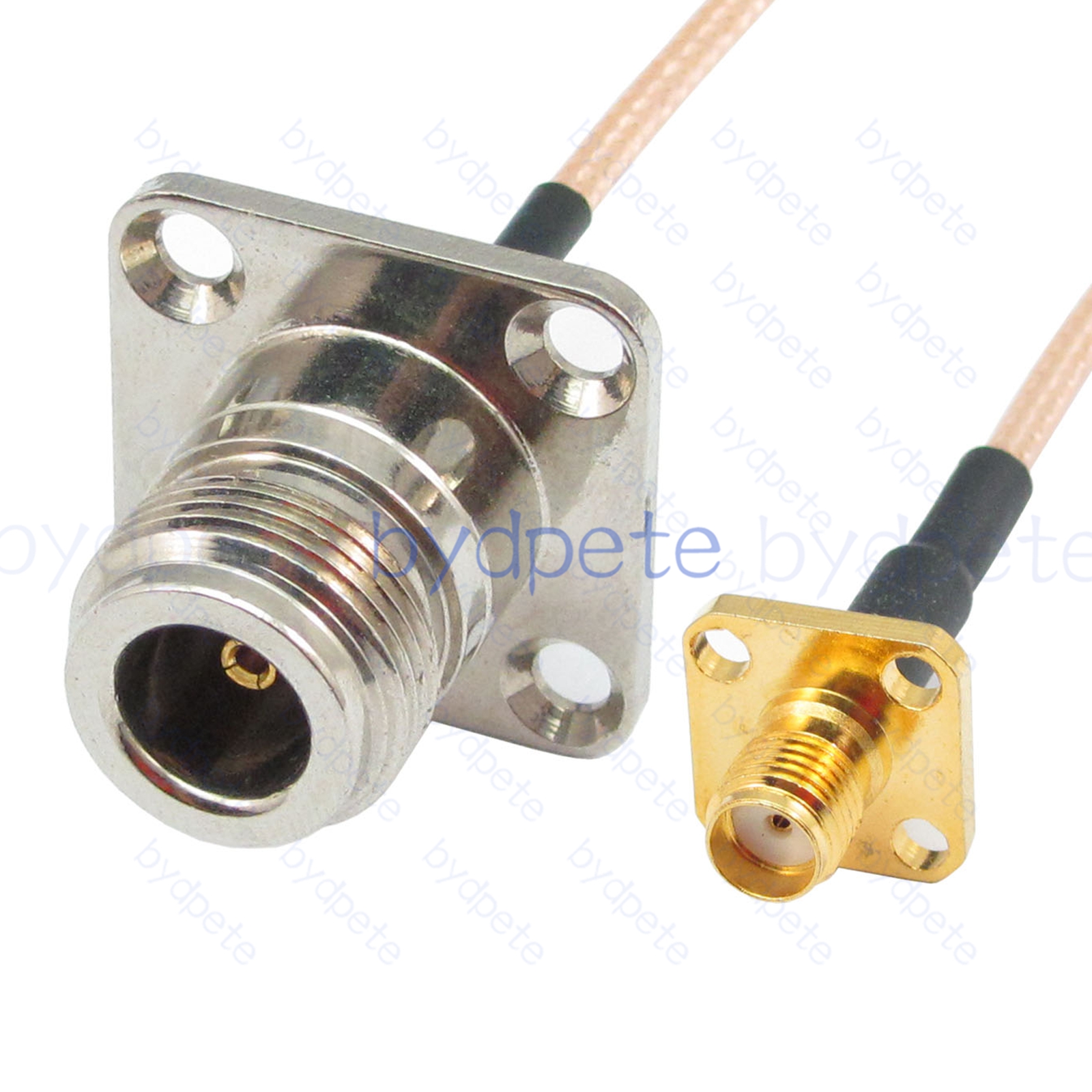 BPC026N316H4H4 N-Type Female 4holes panel jack to SMA Female 4holes panel Jack RG-316 Coaxial Cable N-Type Cable RG316 Assembly Coax Pigtial Jumper