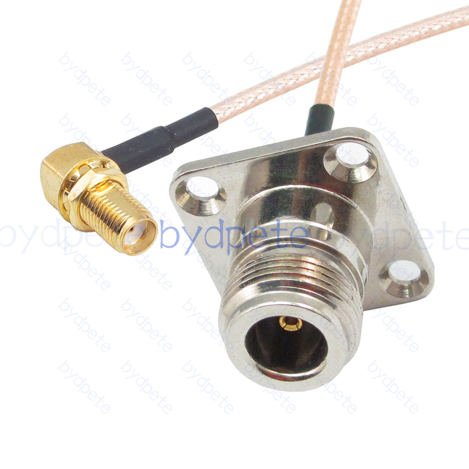 BPC026N316H4R2 N-Type Female 4holes panel jack to SMA Female Right Angle 90Degree Jack RG-316 Coaxial Cable N-Type Cable RG316 Assembly Coax Pigtial Jumper