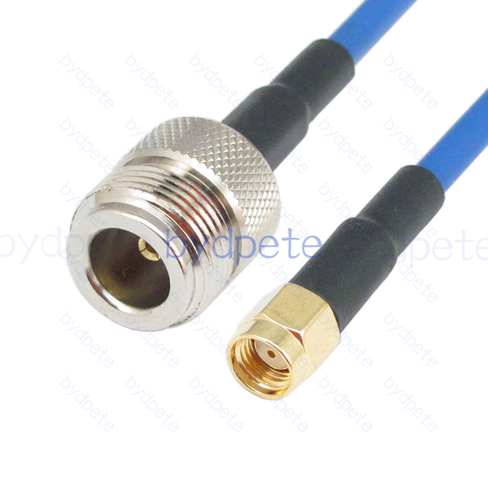 BPC027N402B N Female jack to RPSMA Male Reverse Polarity RG-402 Coaxial Cable N Cable RG402B Assembly Coax Semi Rigid Flexible Low Loss Cable