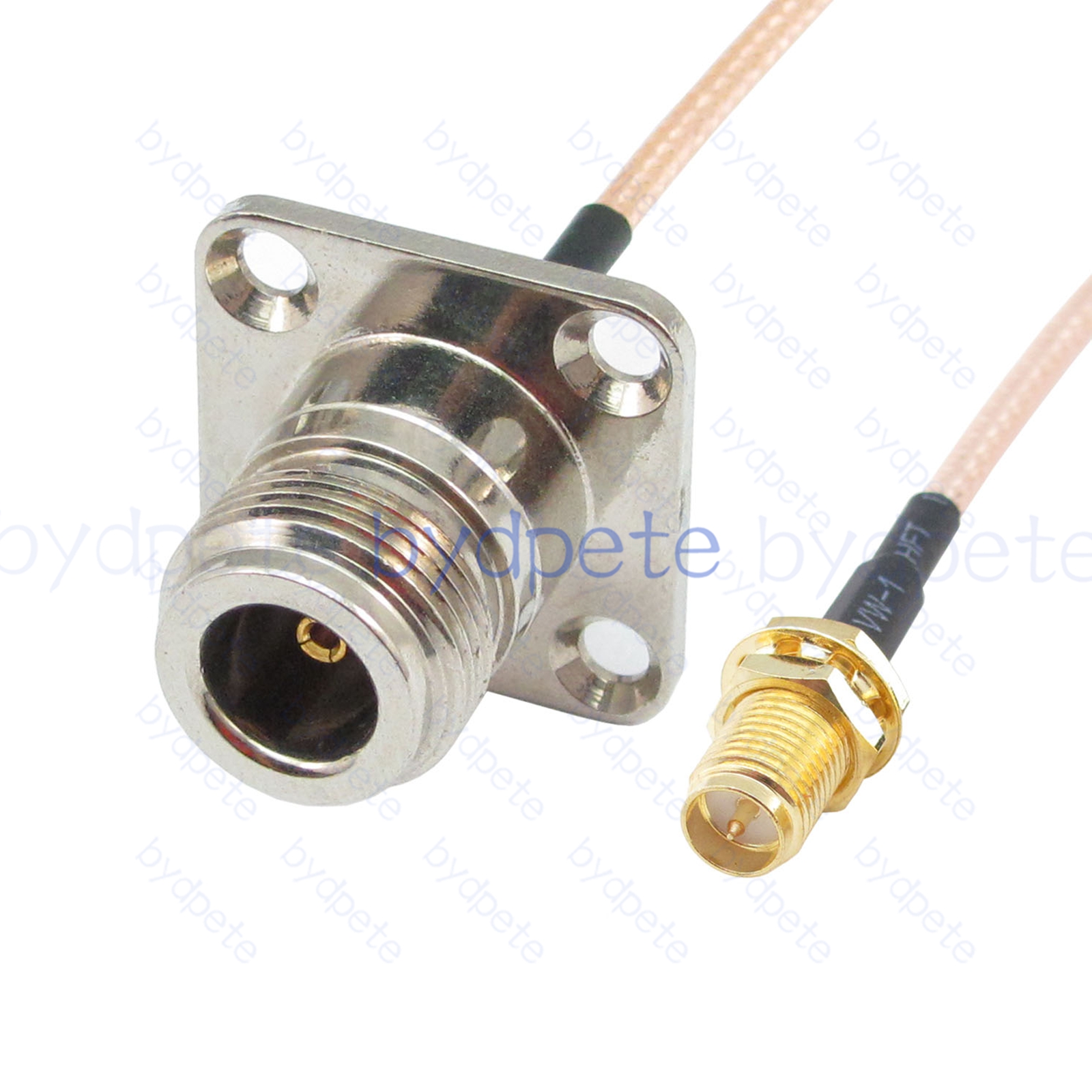 BPC028N316H4 N-Type Female 4holes panel jack to RPSMA Female Reverse Polarity Jack RG-316 Coaxial Cable N-Type Cable RG316 Assembly Coax Pigtial Jumper