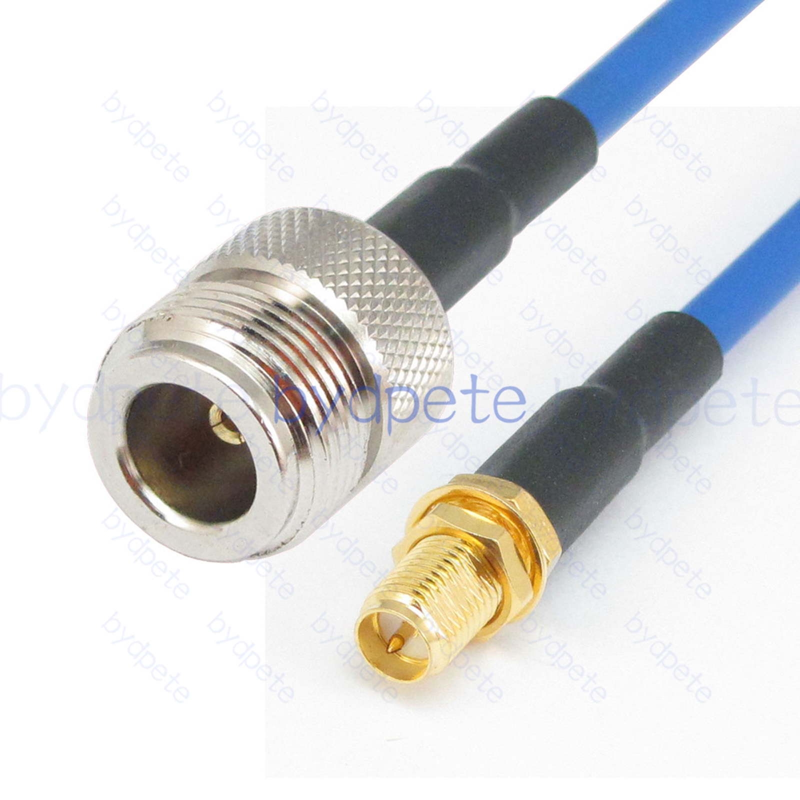 BPC028N402B N Female Jack to RPSMA Female Reverse Polarity RG-402 Coaxial Cable N Cable RG402B Assembly Coax Semi Rigid Flexible Low Loss Cable