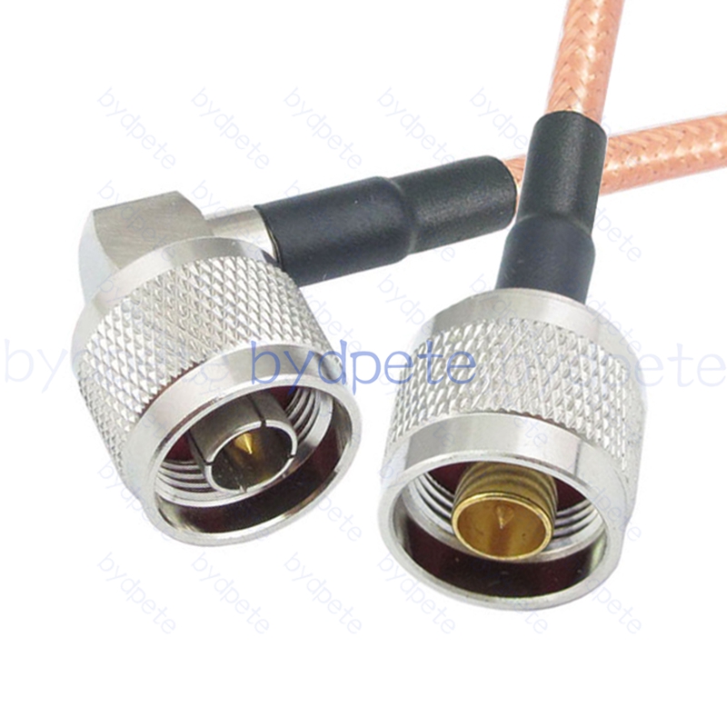 BPC029N142R N-Type Male Plug Right Angle 90Degree to N-Type Male RG-142 Coaxial Cable N Cable RG142 Assembly Coax Pigtial Jumper