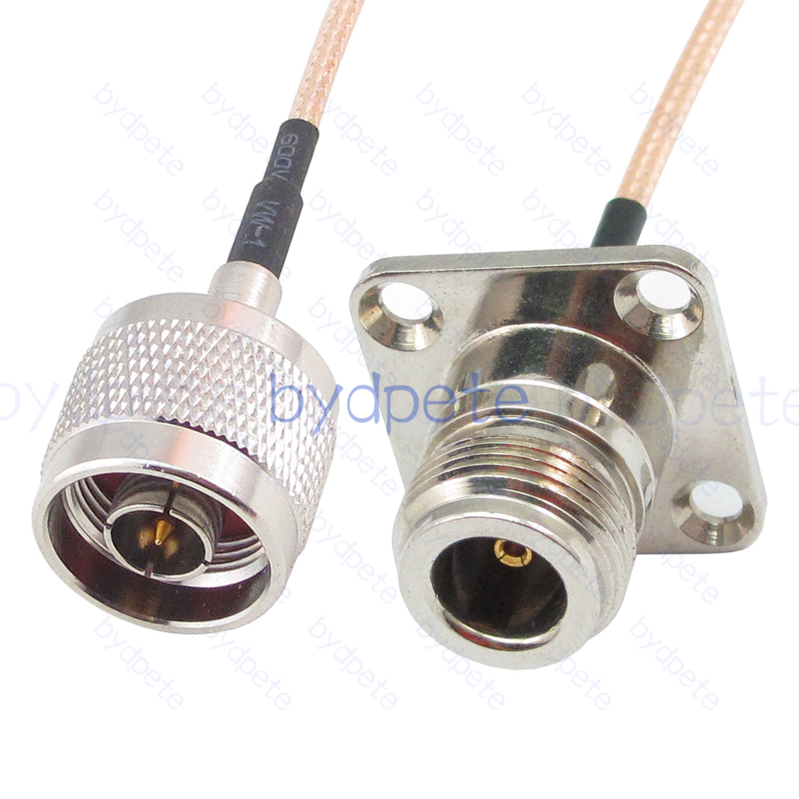 BPC030N316H4 N-Type Male Plug to N-Type Female 4Holes Panel Jack RG-316 Coaxial Cable N-Type Cable RG316 Assembly Coax Pigtial Jumper