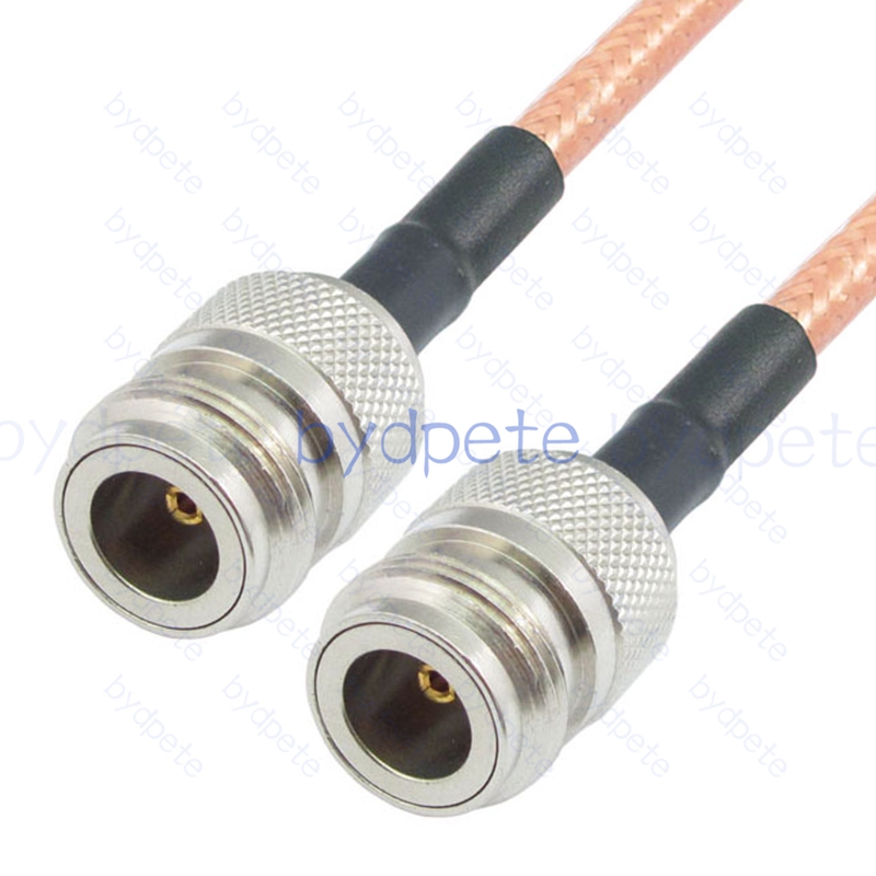 BPC031N142 N-Type Female Jack to N-Type Female RG-142 Coaxial Cable N Cable RG142 Assembly Coax Pigtial Jumper