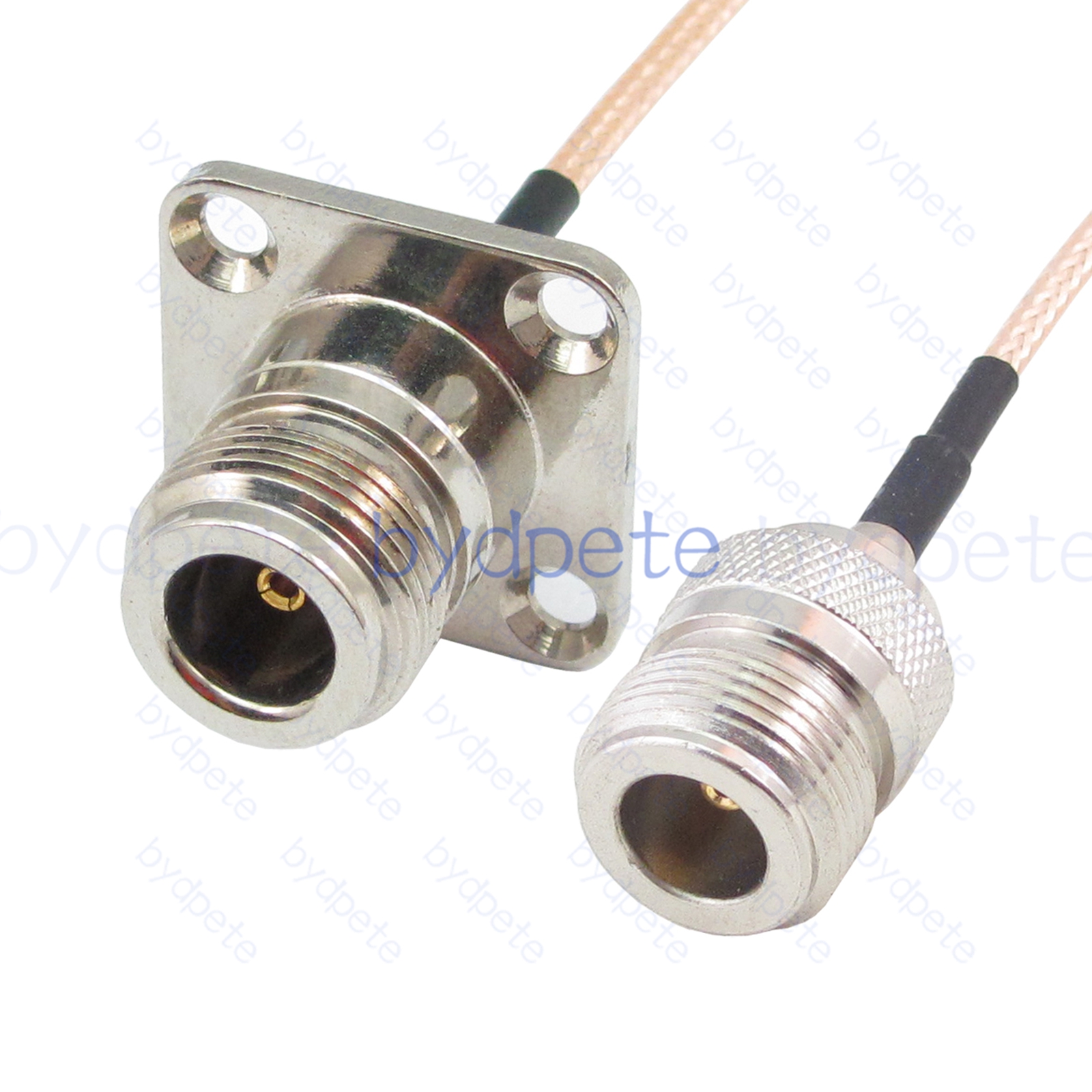 BPC031N316H4 N-Type Female Jack to N-Type Female 4holes panel Jack RG-316 Coaxial Cable N-Type Cable RG316 Assembly Coax Pigtial Jumper