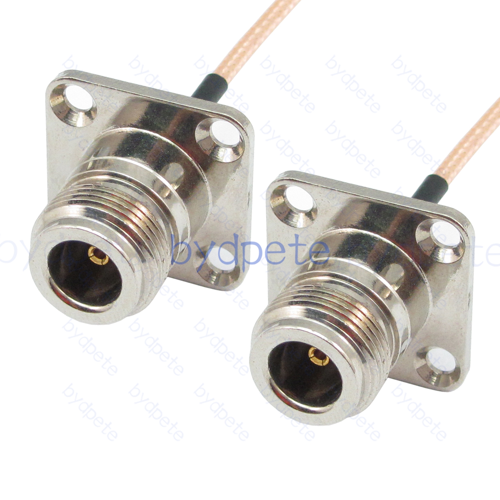 BPC031N316H4H4 N-Type Female 4holes panel Jack to N-Type Female 4holes panel Jack RG-316 Coaxial Cable N-Type Cable RG316 Assembly Coax Pigtial Jumper