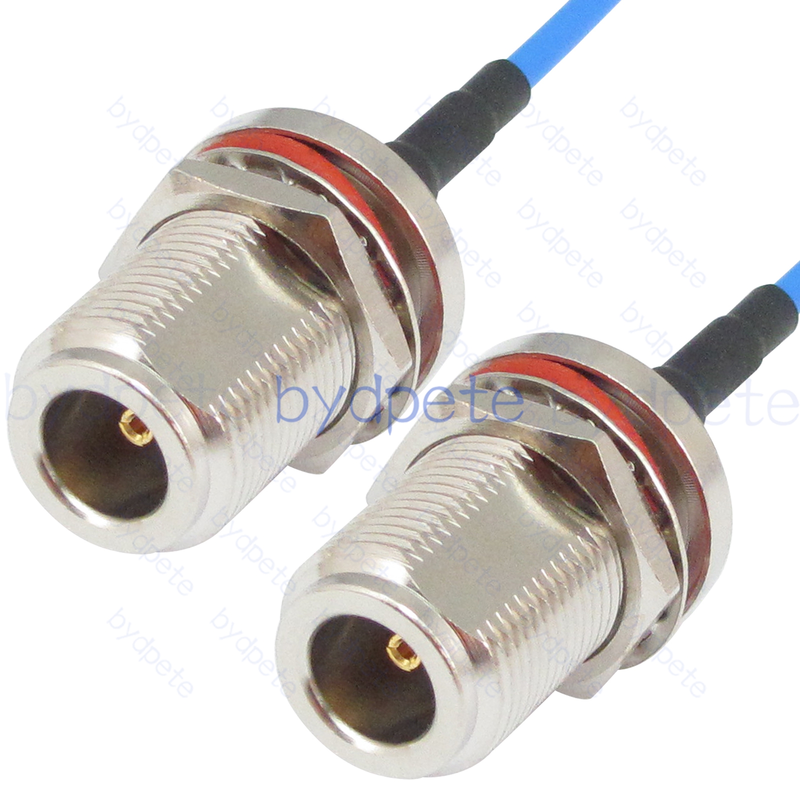 BPC031N405BWW N Female Bulkhead Waterproof Jack to N Female Bulkhead Waterproof Jack RG-405 Coaxial Cable N Cable RG405B Assembly Coax Semi Rigid Flexible Low Loss Cable