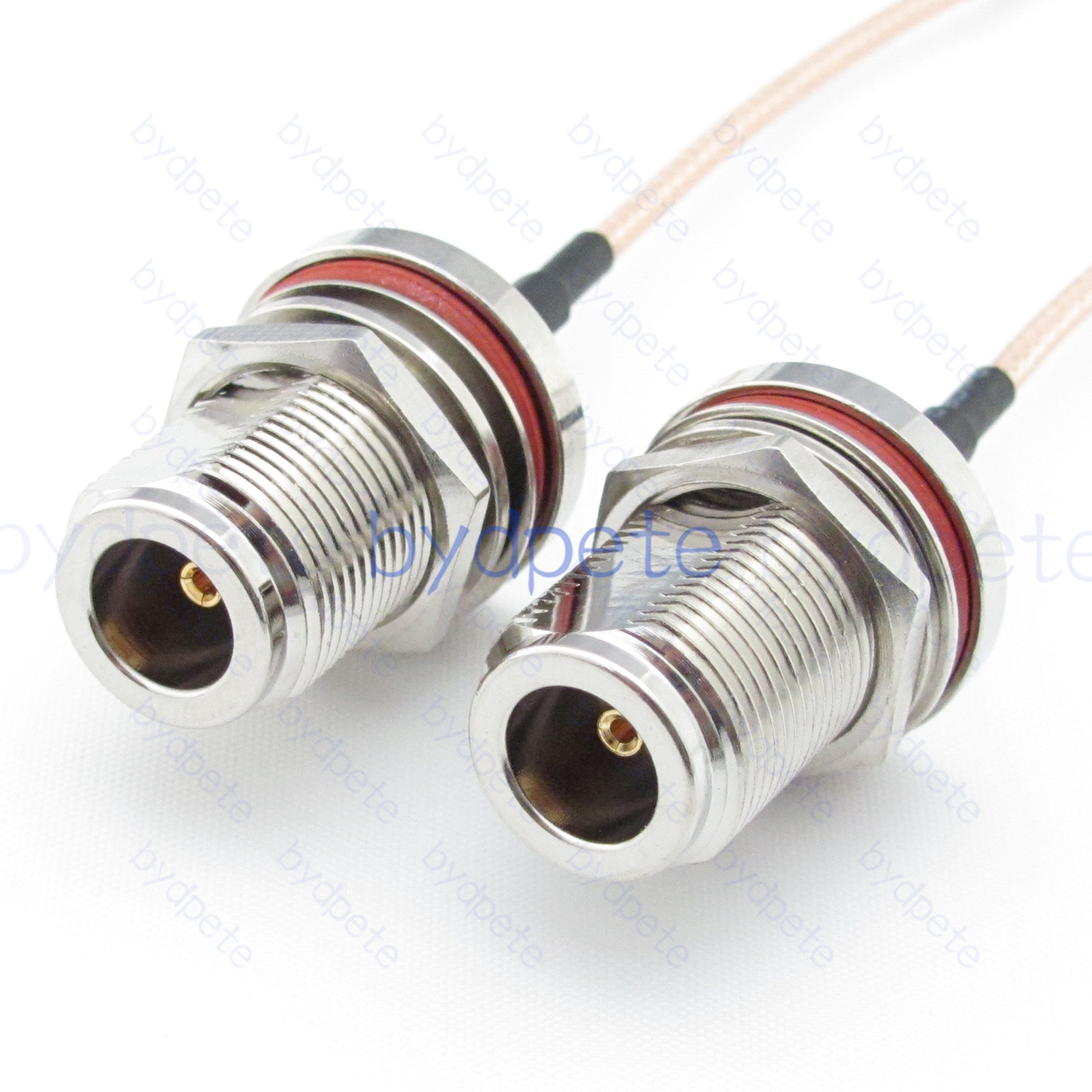 BPC032N316WW N-Type Female Bulkhead Waterproof Jack to N-Type Female Bulkhead Waterproof Jack RG-316 Coaxial Cable N-Type Cable RG316 Assembly Coax Pigtial Jumper