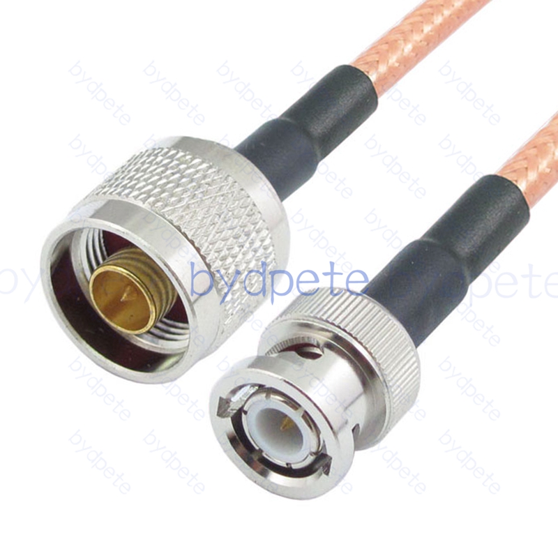 BPC033N142 N-Type Male Plug to BNC Male RG-142 Coaxial Cable N Cable RG142 Assembly Coax Pigtial Jumper