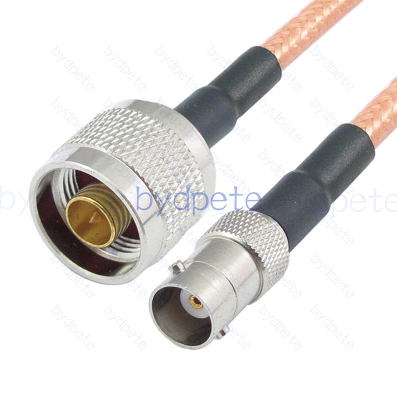 BPC034N142S2 N-Type Male Plug to BNC Female RG-142 Coaxial Cable N Cable RG142 Assembly Coax Pigtial Jumper