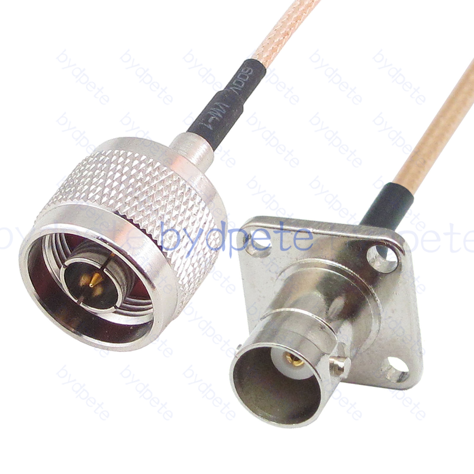 BPC034N316H4 N-Type Male Plug to BNC Female 4holes panel jack RG-316 Coaxial Cable N-Type Cable RG316 Assembly Coax Pigtial Jumper
