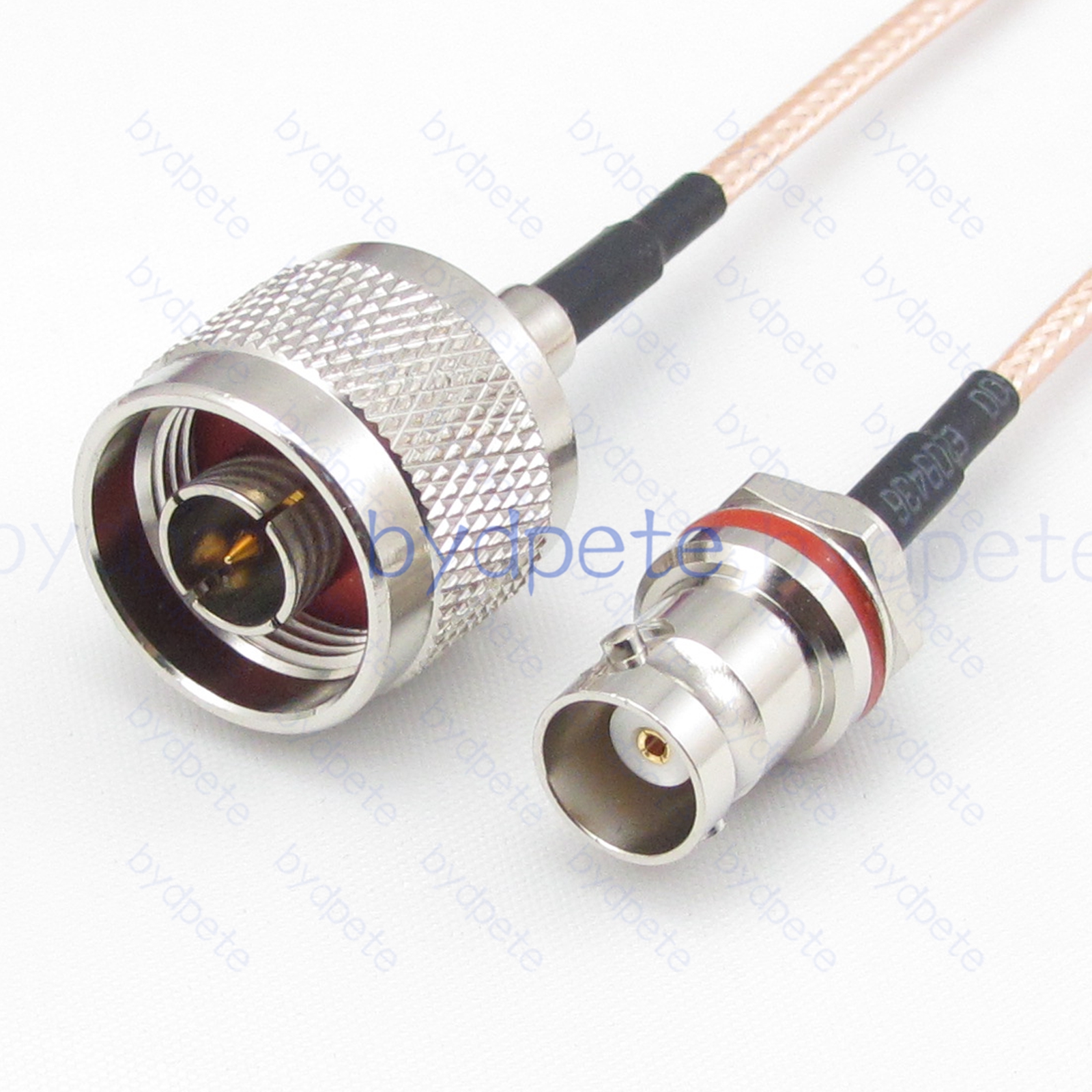 BPC034N316M2 N-Type Male Plug to BNC Female Behind Nut jack RG-316 Coaxial Cable N-Type Cable RG316 Assembly Coax Pigtial Jumper
