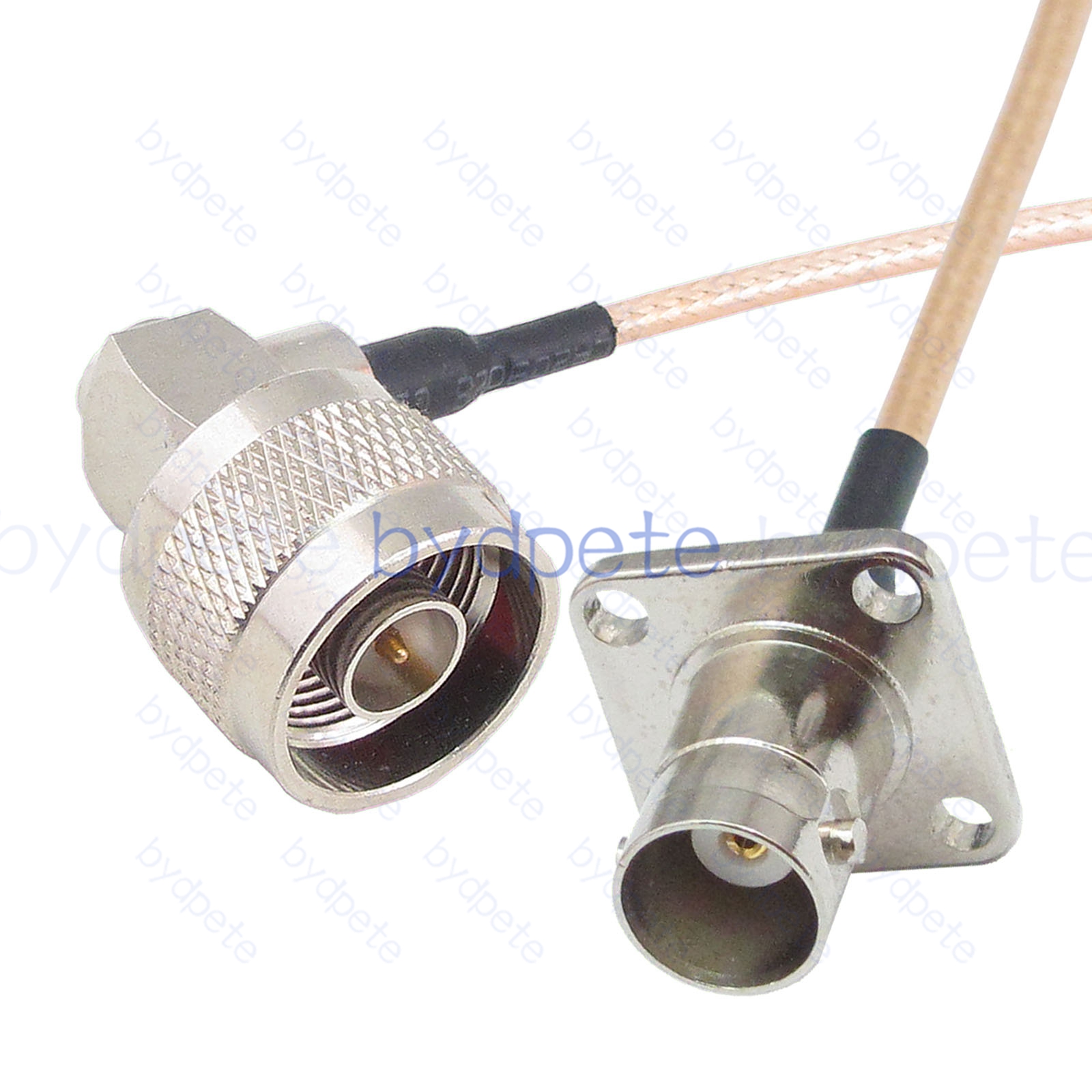 BPC034N316R1H4 N-Type Male Right Angle 90Degree Plug to BNC Female 4holes panel jack RG-316 Coaxial Cable N-Type Cable RG316 Assembly Coax Pigtial Jumper