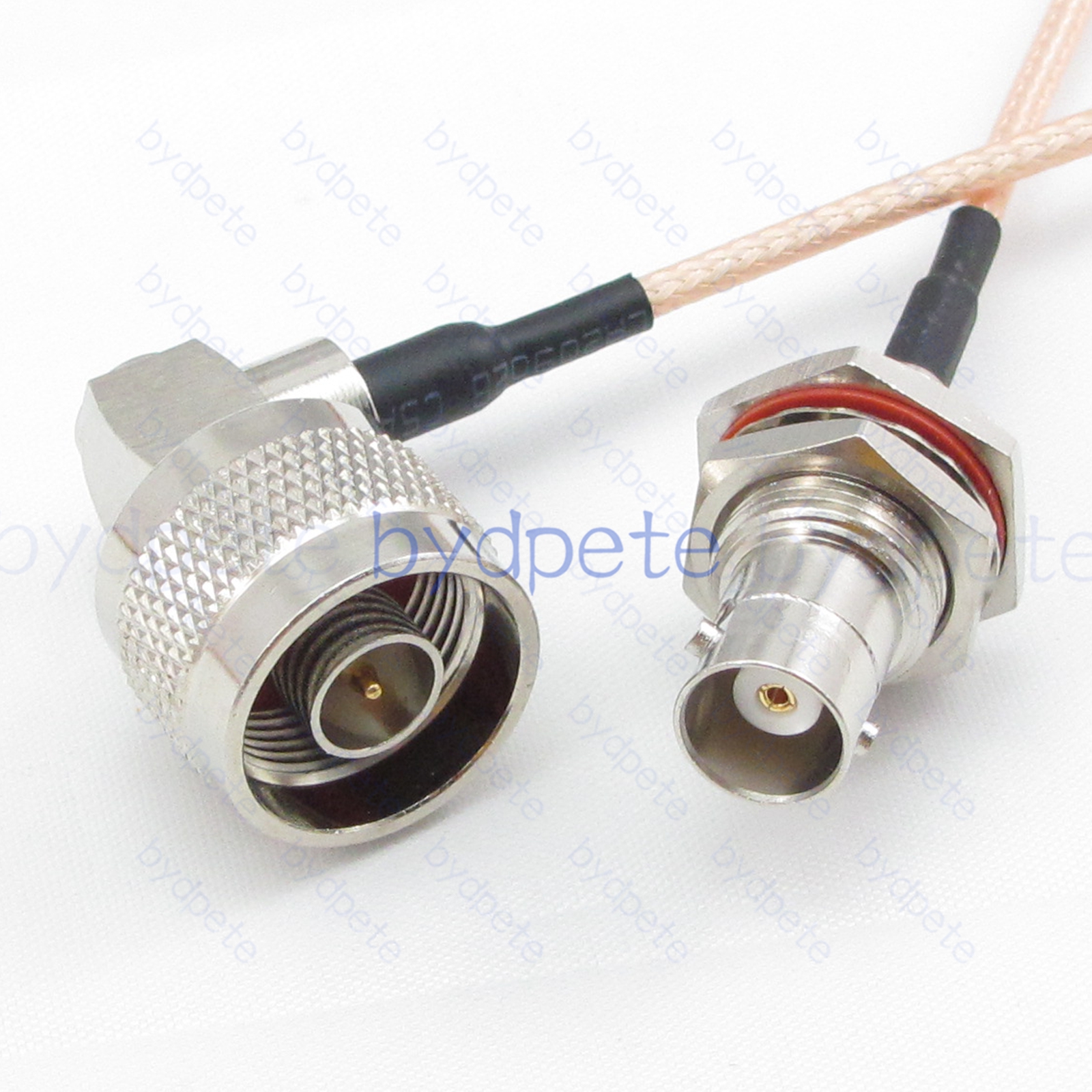 BPC034N316R1L2 N-Type Male Right Angle 90Degree Plug to BNC Female Bulkhead Waterproof jack RG-316 Coaxial Cable N-Type Cable RG316 Assembly Coax Pigtial Jumper