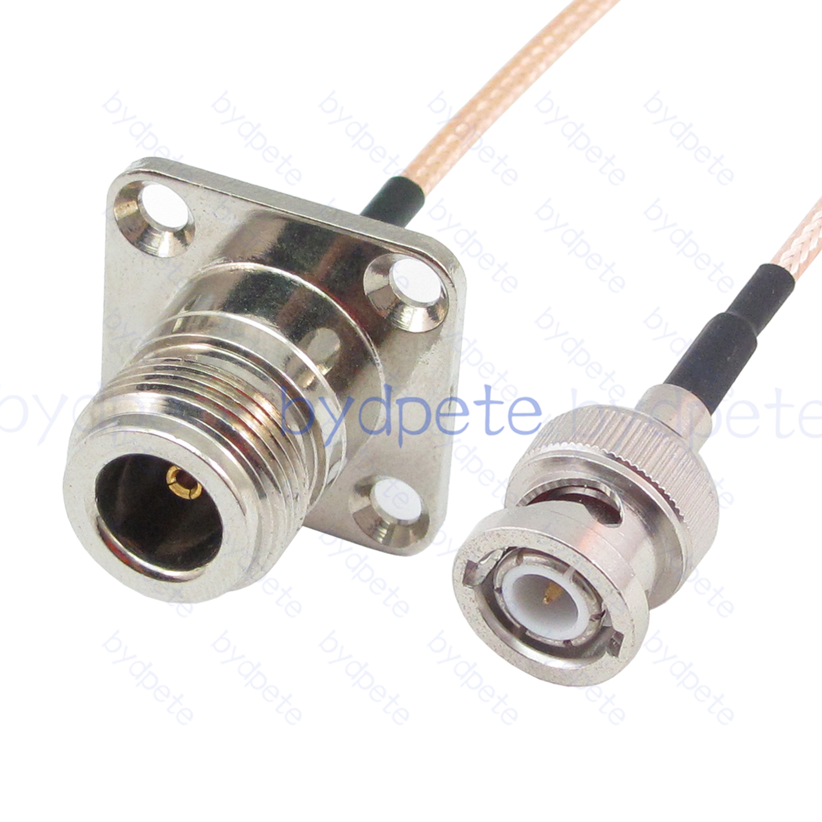 BPC035N316H4 N-Type Female 4holes panel Jack to BNC Male RG-316 Coaxial Cable N-Type Cable RG316 Assembly Coax Pigtial Jumper