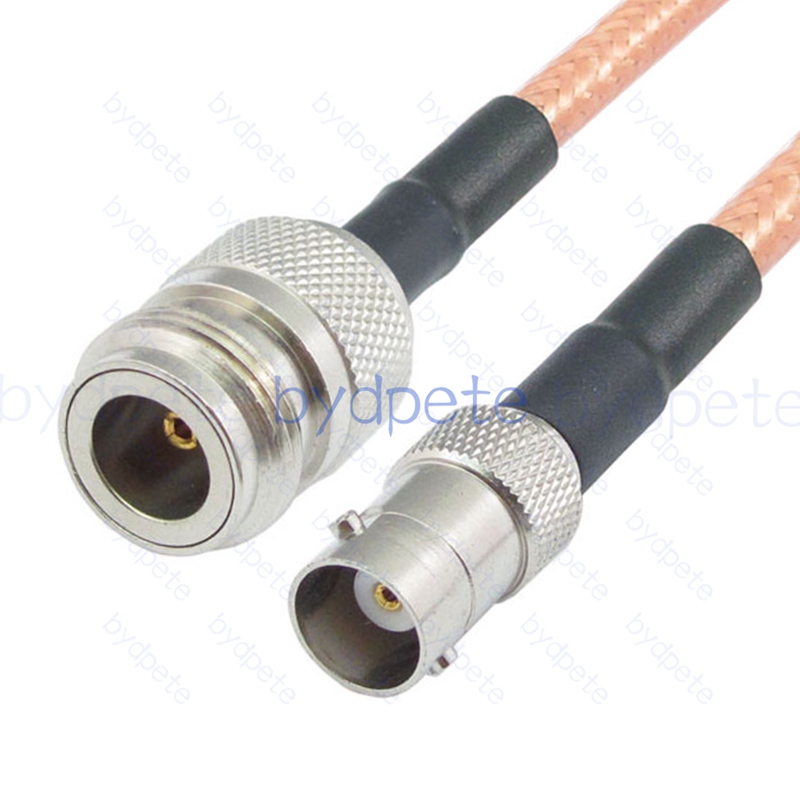BPC036N142S2 N-Type Female Jack to BNC Female RG-142 Coaxial Cable N Cable RG142 Assembly Coax Pigtial Jumper