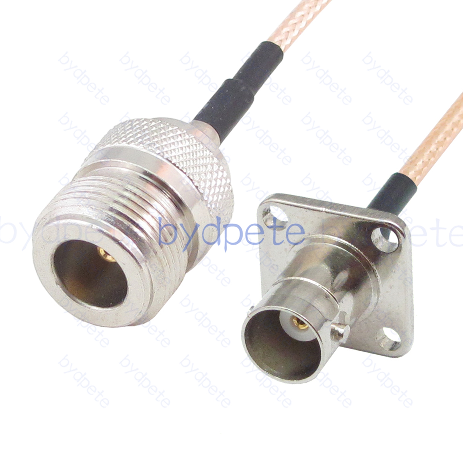 BPC036N316H42 N-Type Female jack to BNC Female 4holes panel jack RG-316 Coaxial Cable N-Type Cable RG316 Assembly Coax Pigtial Jumper