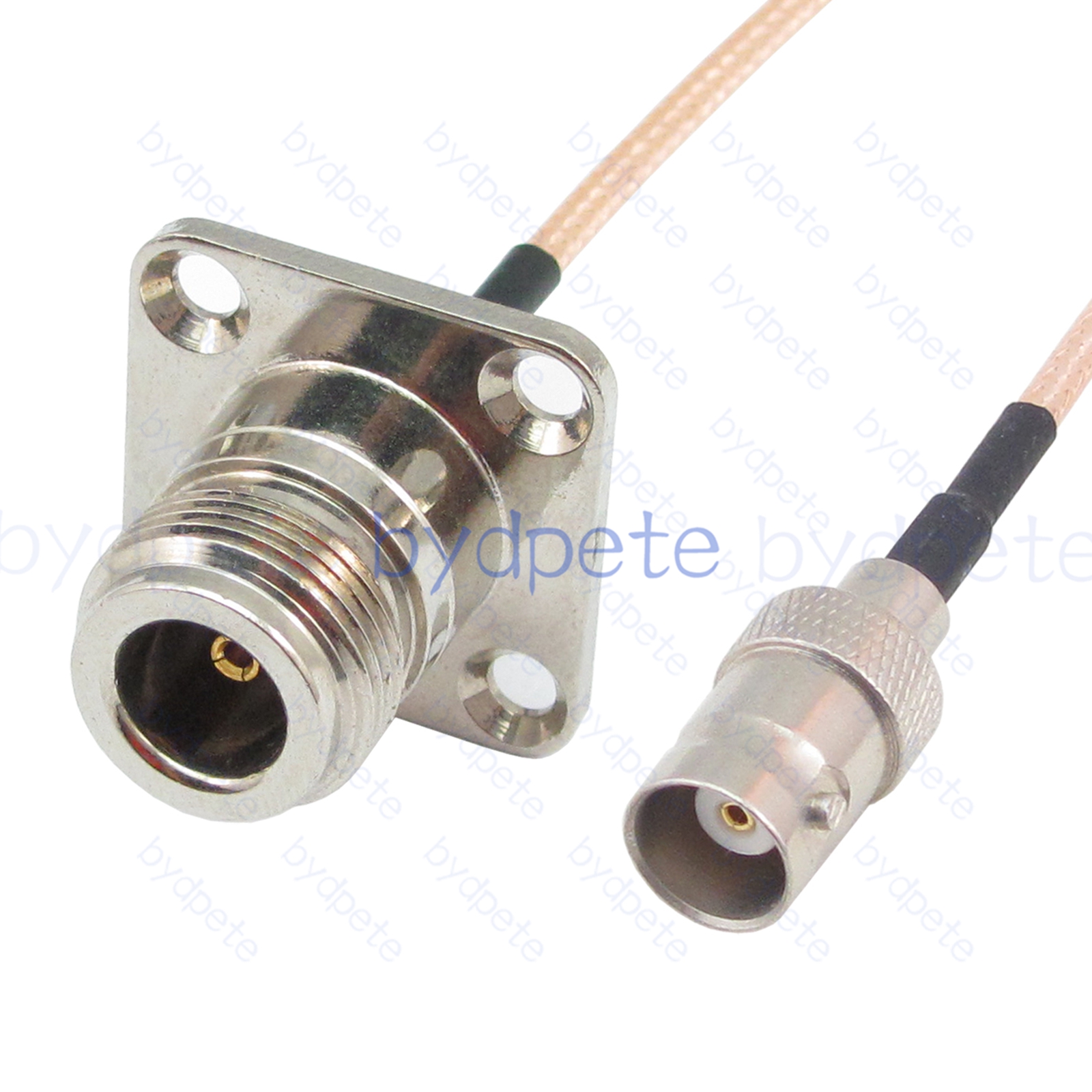 BPC036N316H4S2 N-Type Female 4holes panel jack to BNC Female jack RG-316 Coaxial Cable N-Type Cable RG316 Assembly Coax Pigtial Jumper